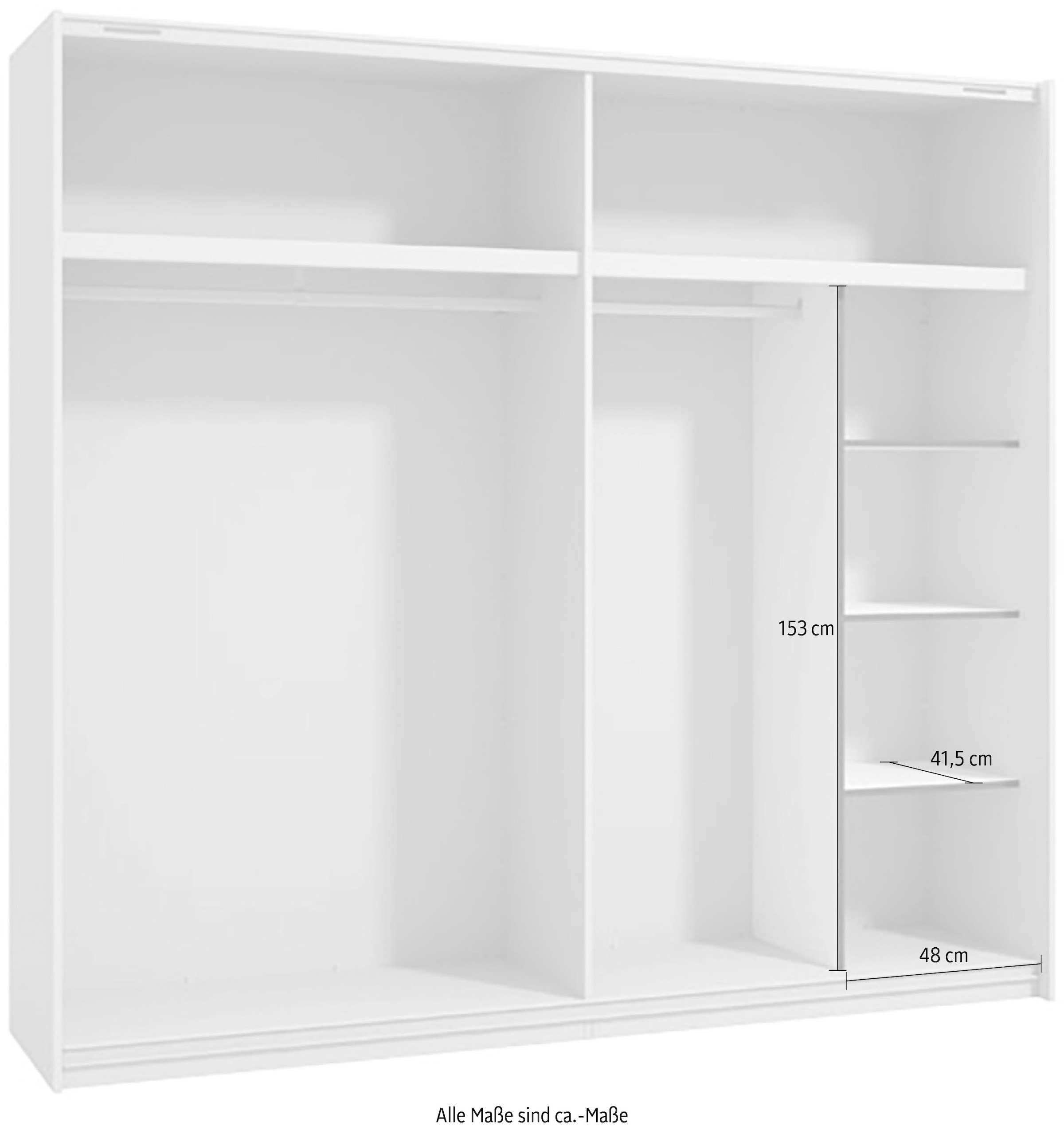 Home affaire Inneneinteilung »Belfort Zubehör passend für den Schwebetürenschrank, FSC-zertifiziert« passende Ergänzung für noch mehr Stauraum und Organisation im Schrank