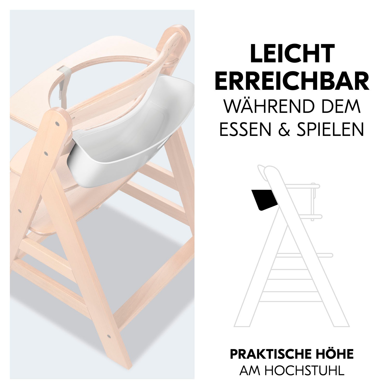 Hauck Aufbewahrungsbox »Highchair Box S, Disney Pooh White« für Hochstühle