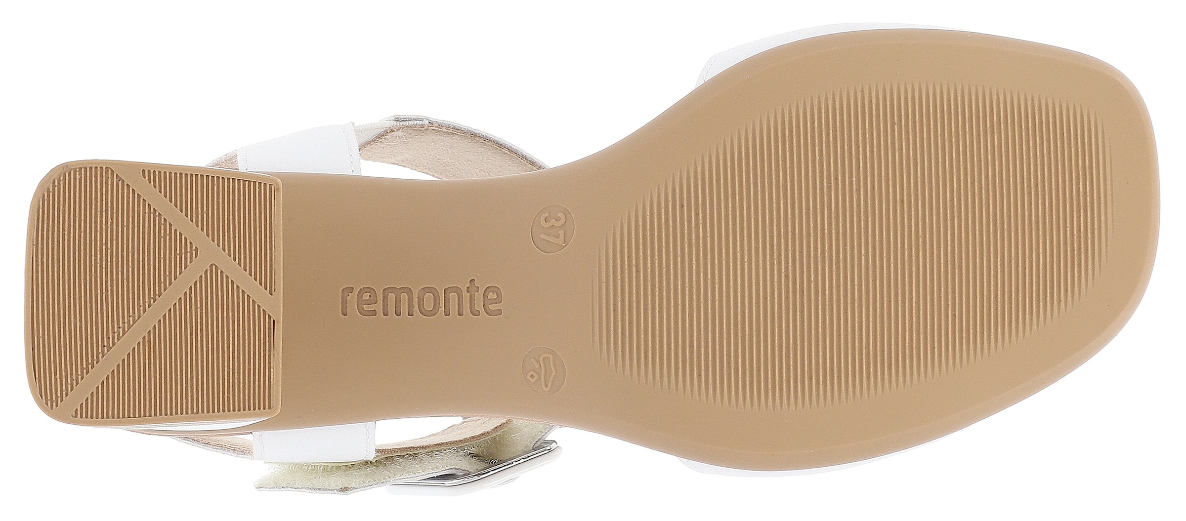 Remonte Sandalette »ELLE-Collection«, Sommerschuh, Sandale, Blockabsatz, Abendschuh, mit Klettverschluss