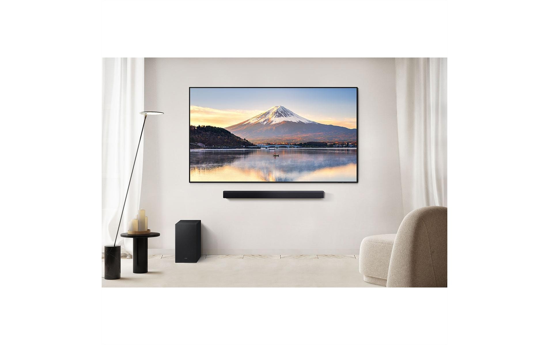 Samsung Barre de son »HW-B450F« 2.1 ( ) Verbindungsart: Bluetooth, HDMI, Toslink, USB