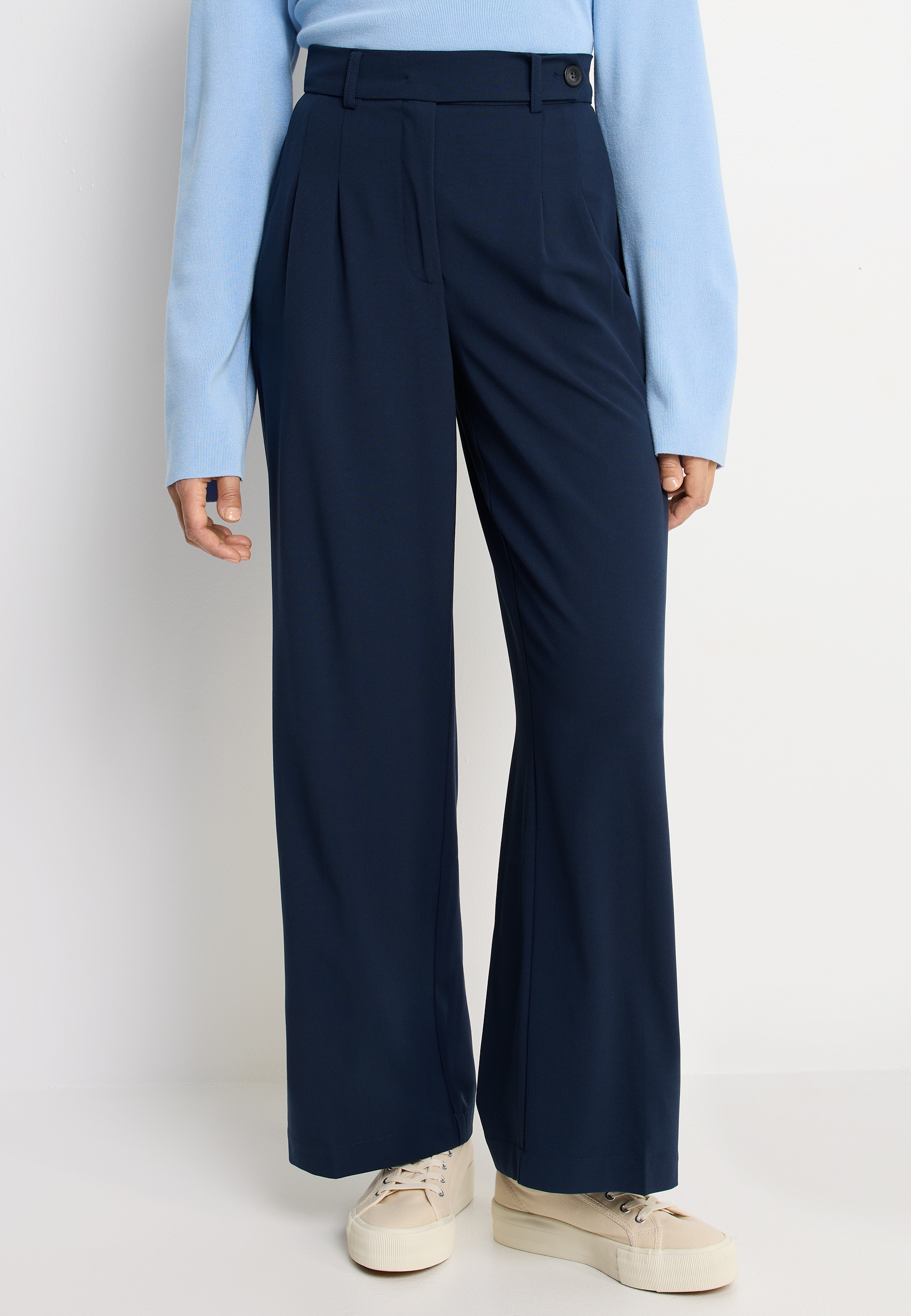 LASCANA Palazzohose »mit weitem Bein aus weicher und leichter Webware«  Sommerhose im Business-Look, elegante Anzughose mit Taschen