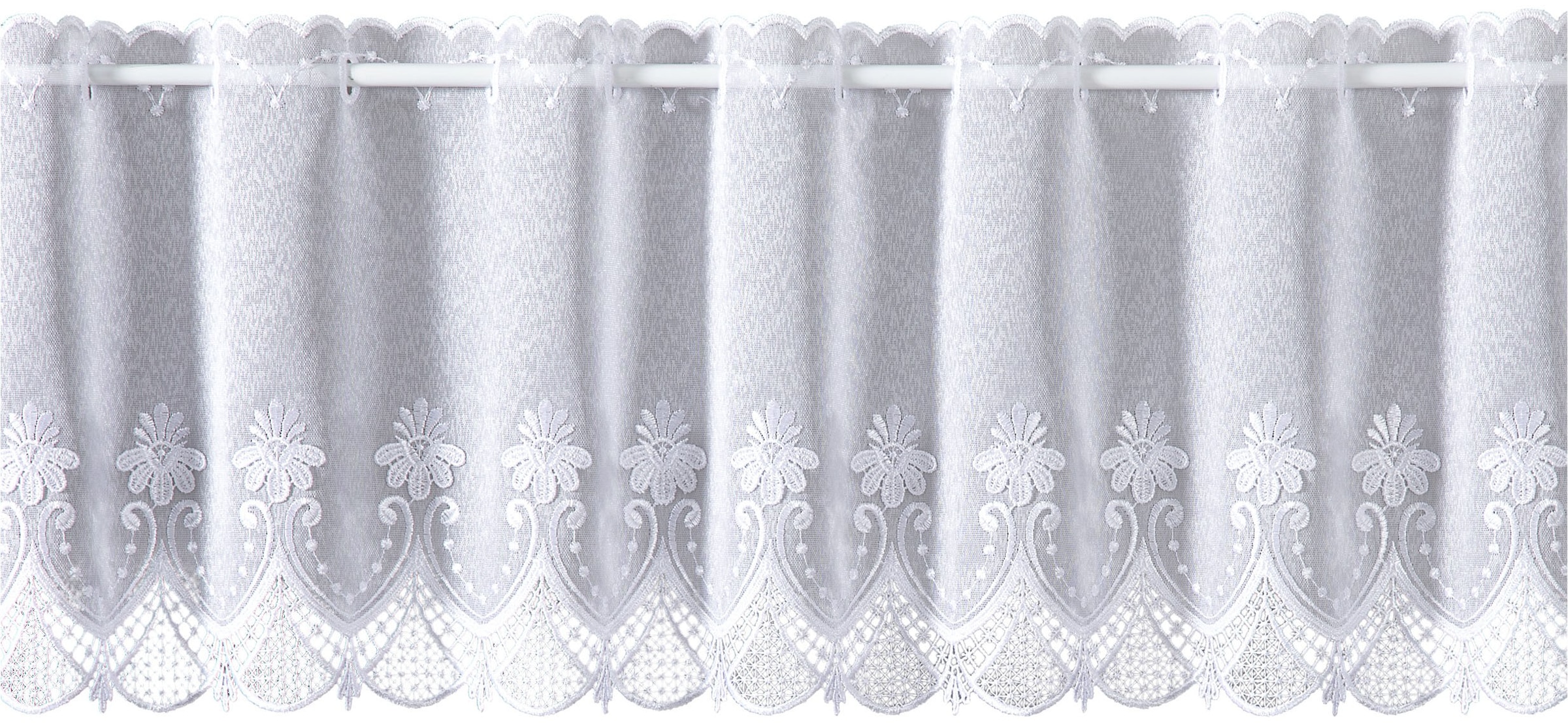 Weckbrodt Rideau à vitres sur mesure »Fiorella« Passage tige 1 cuis tlg. Bistro, Gardine, Store, nach Mass