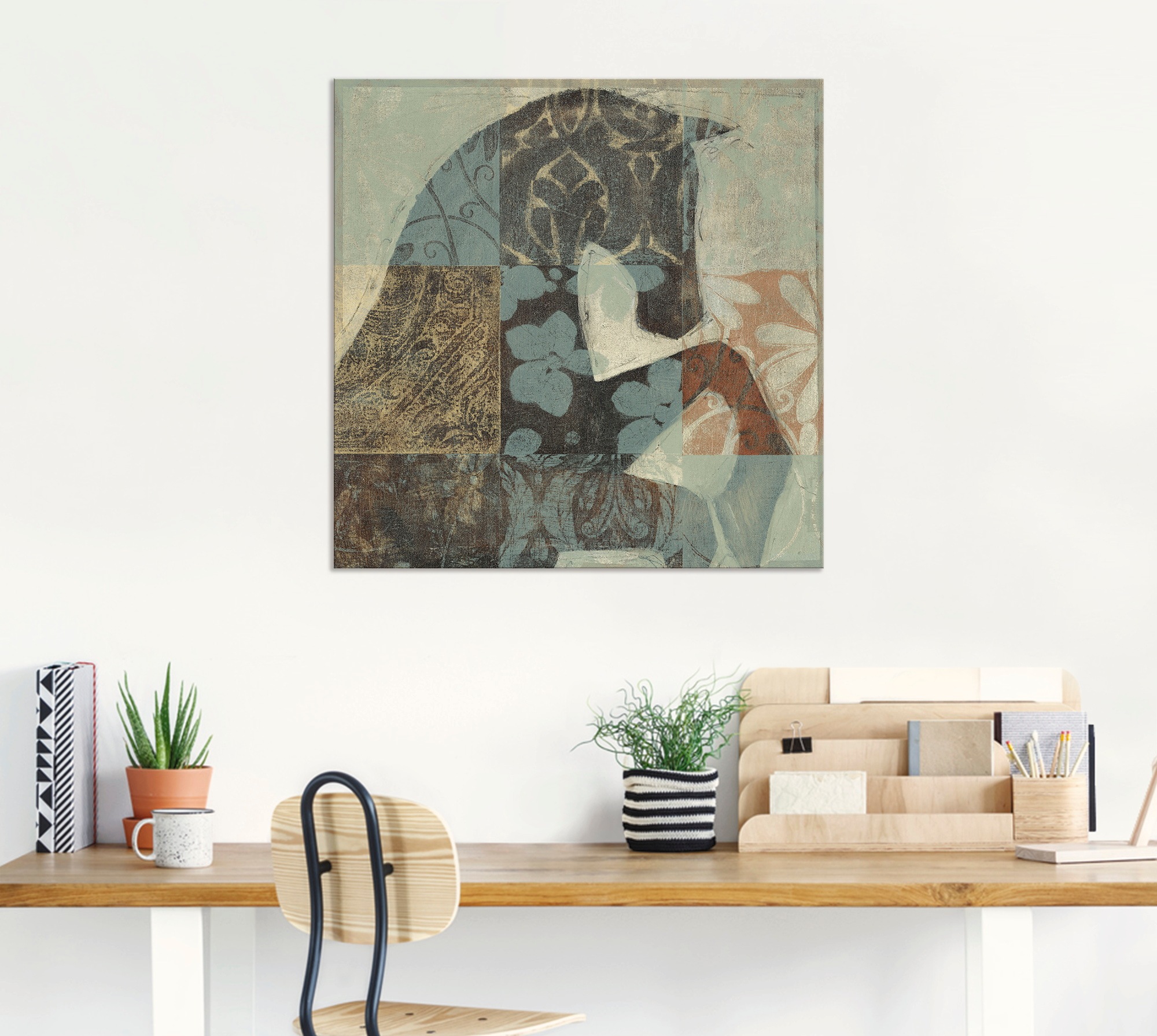 Image of Artland Wandbild »Gemustertes Pferd II«, Haustiere, (1 St.), in vielen Grössen & Produktarten - Alubild / Outdoorbild für den Aussenbereich, Leinwandbild, Poster, Wandaufkleber / Wandtattoo auch für Badezimmer geeignet bei Ackermann Versand Schweiz