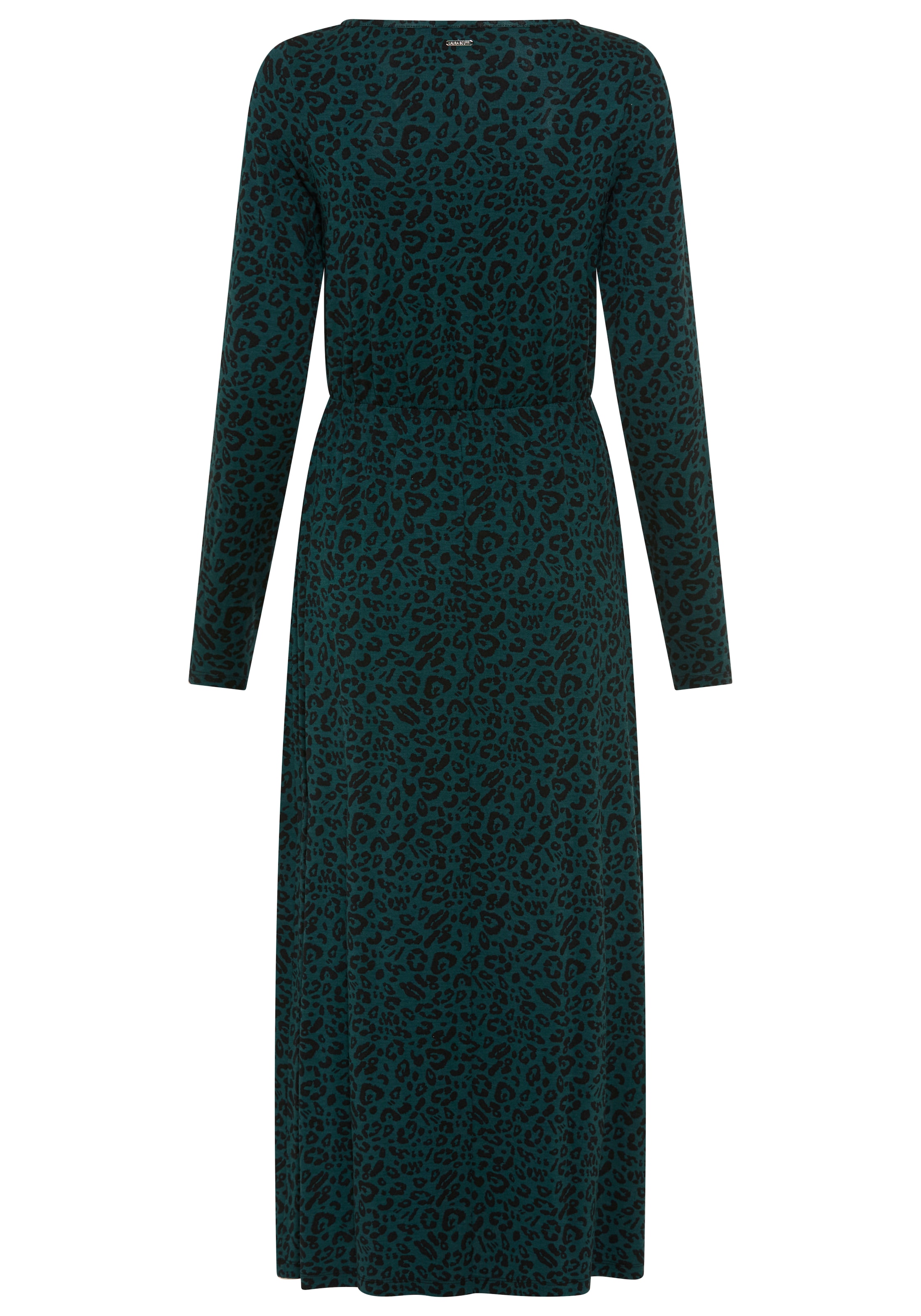Laura Scott Robe en jersey mi-longueur, en mélange de viscose élastique, avec imprimé intégral
