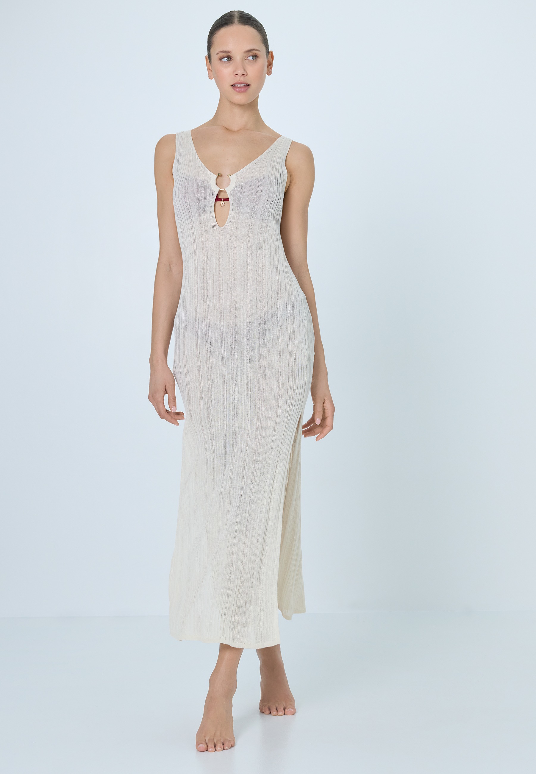 Image of LSCN by LASCANA Strandkleid Midikleid, Strickkleid