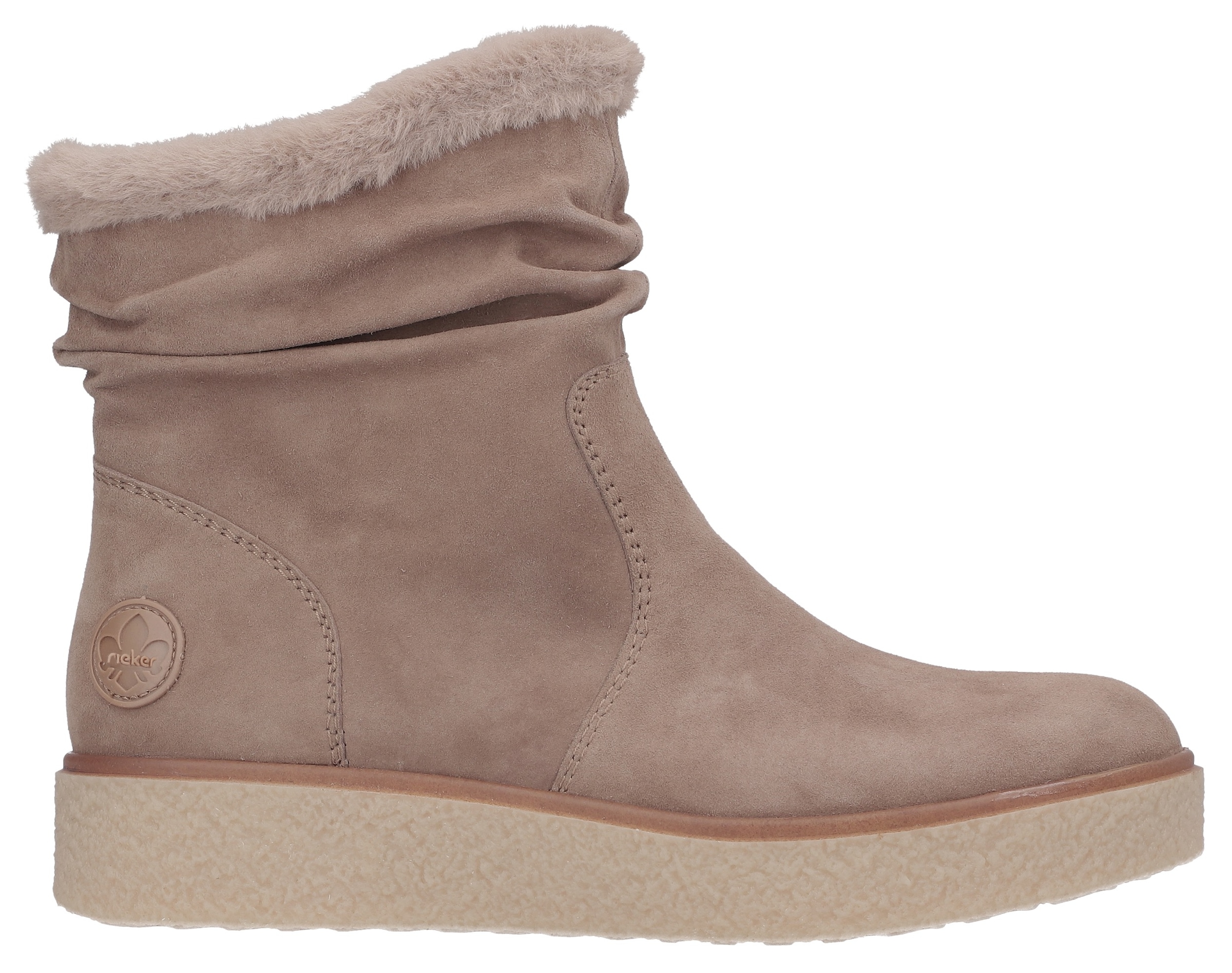 Rieker Winterboots, Stiefelette, slouchy Schaft, mit Innenreissverschluss