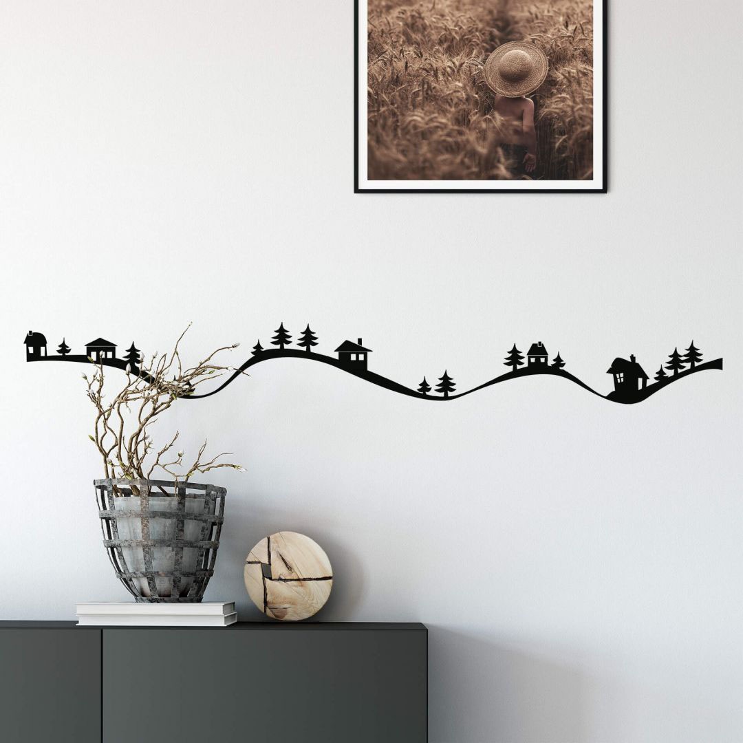 Image of Wall-Art Wandtattoo »Weihnachtsdeko Dorf Berge 80cm«, (1 St.) bei Ackermann Versand Schweiz