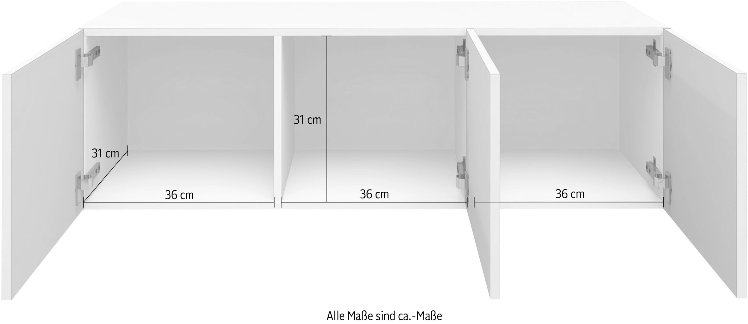 borchardt Möbel Lowboard »Vaasa«, Breite 114 cm, nur hängend kaufen