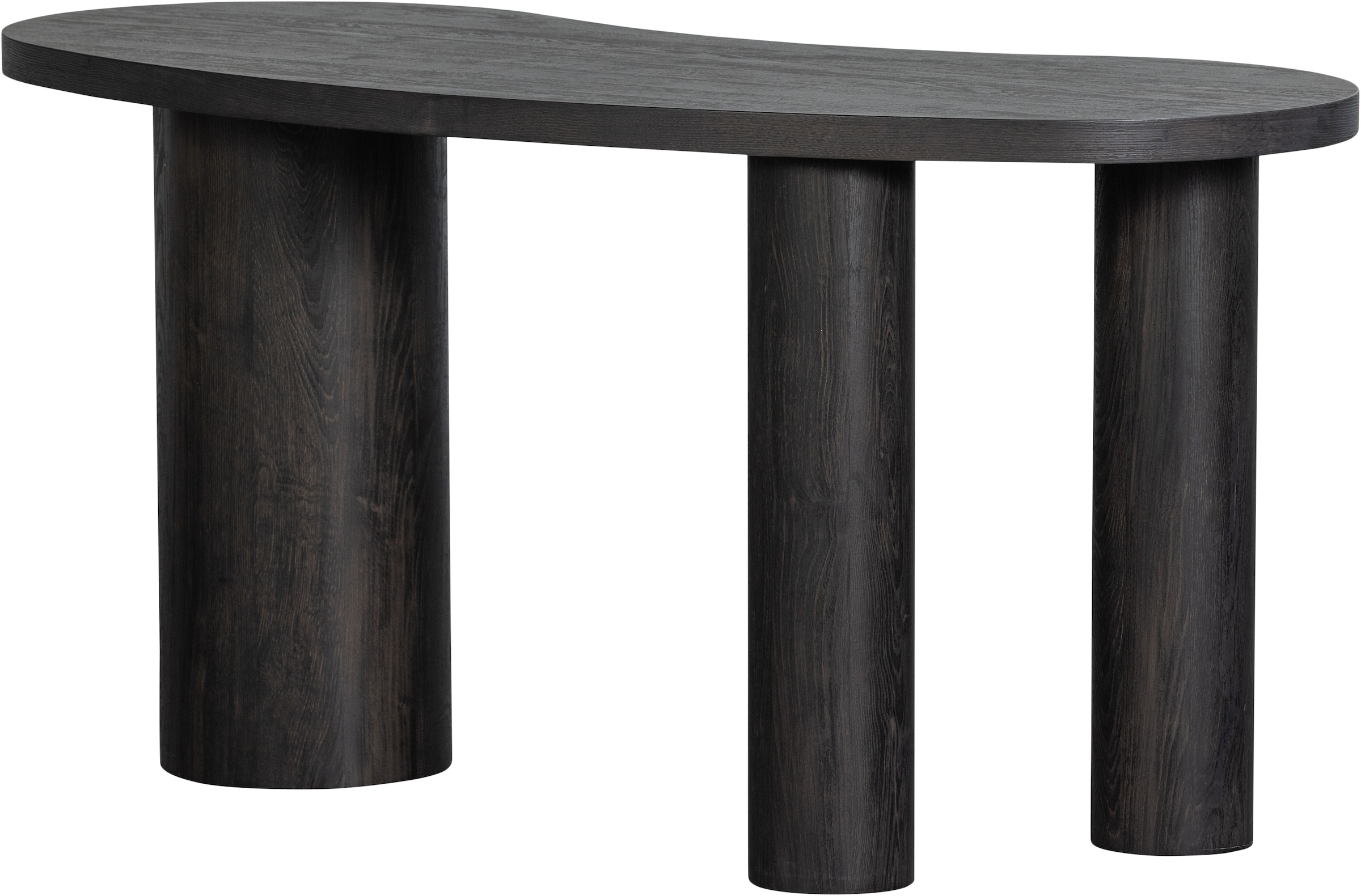 WOOOD Schreibtisch »Maan aus MDF mit 3D-Papierbelag, organische Form 150x70x75 cm« Tragkraft 100 kg, einfach zu montieren, sichtbare Maserung