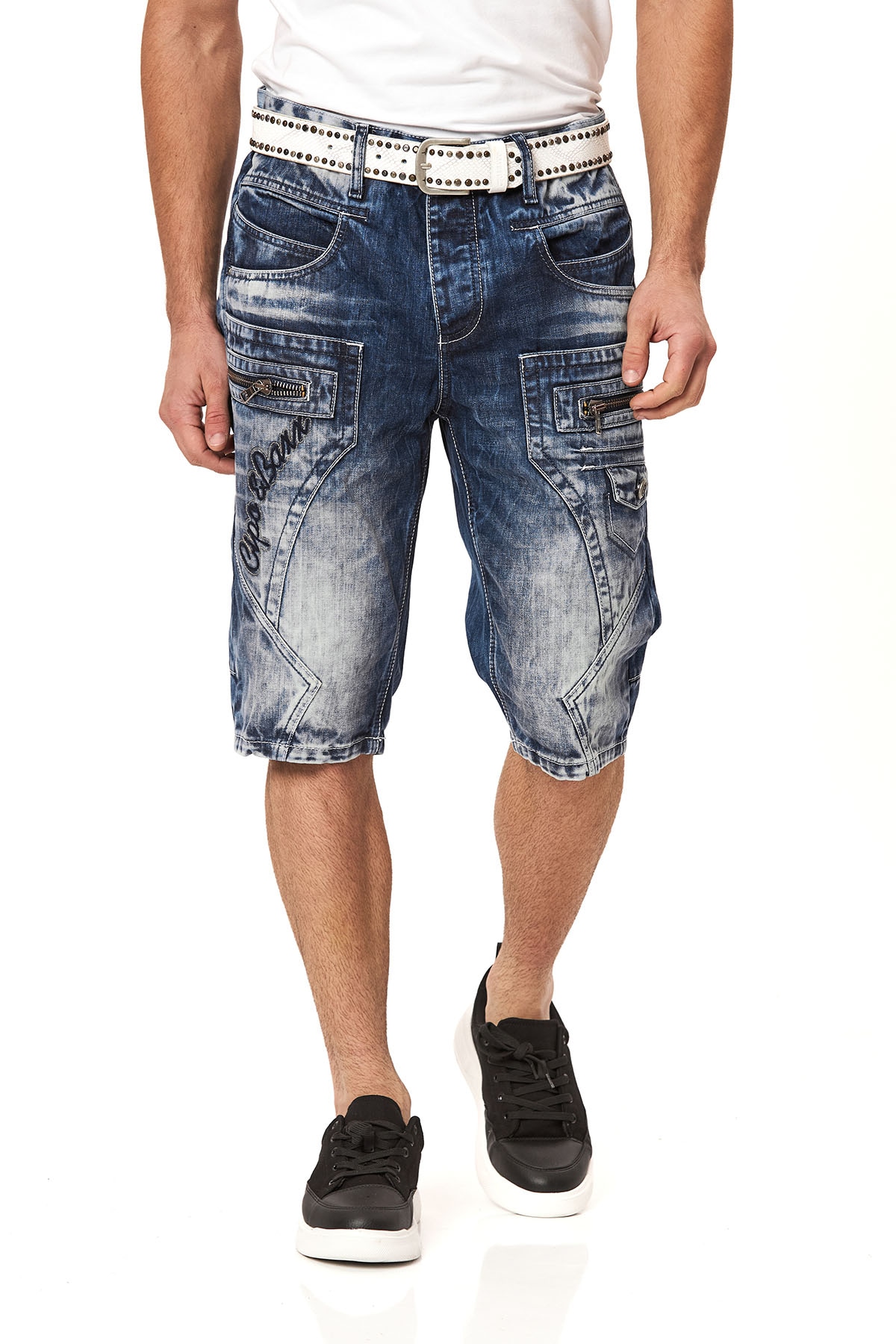 Cipo & Baxx Jeansbermudas Baumwolle, regular fit