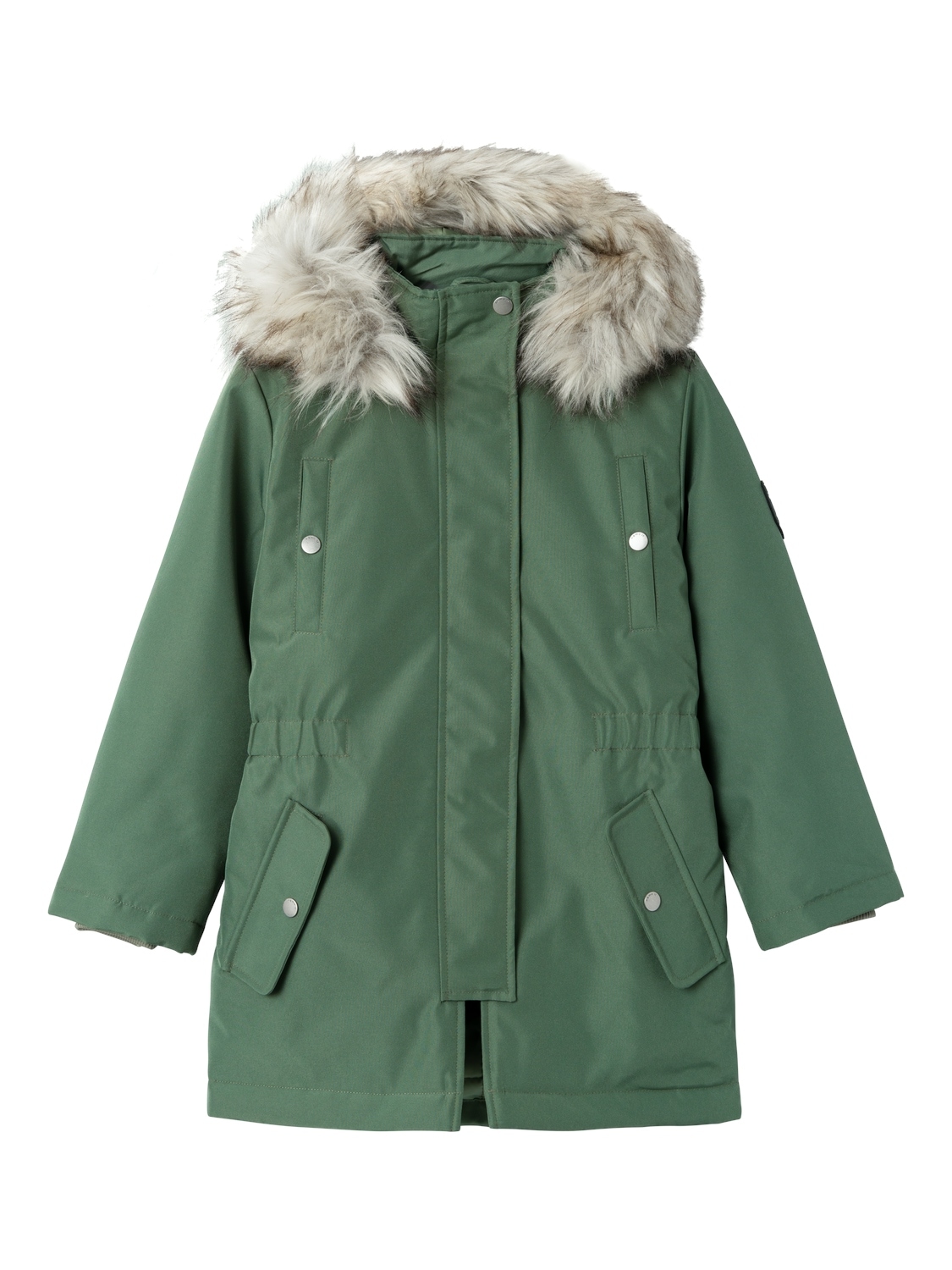 Winterjacke »NKFMILLA PARKA JACKET LONG NOOS«, mit Kapuze