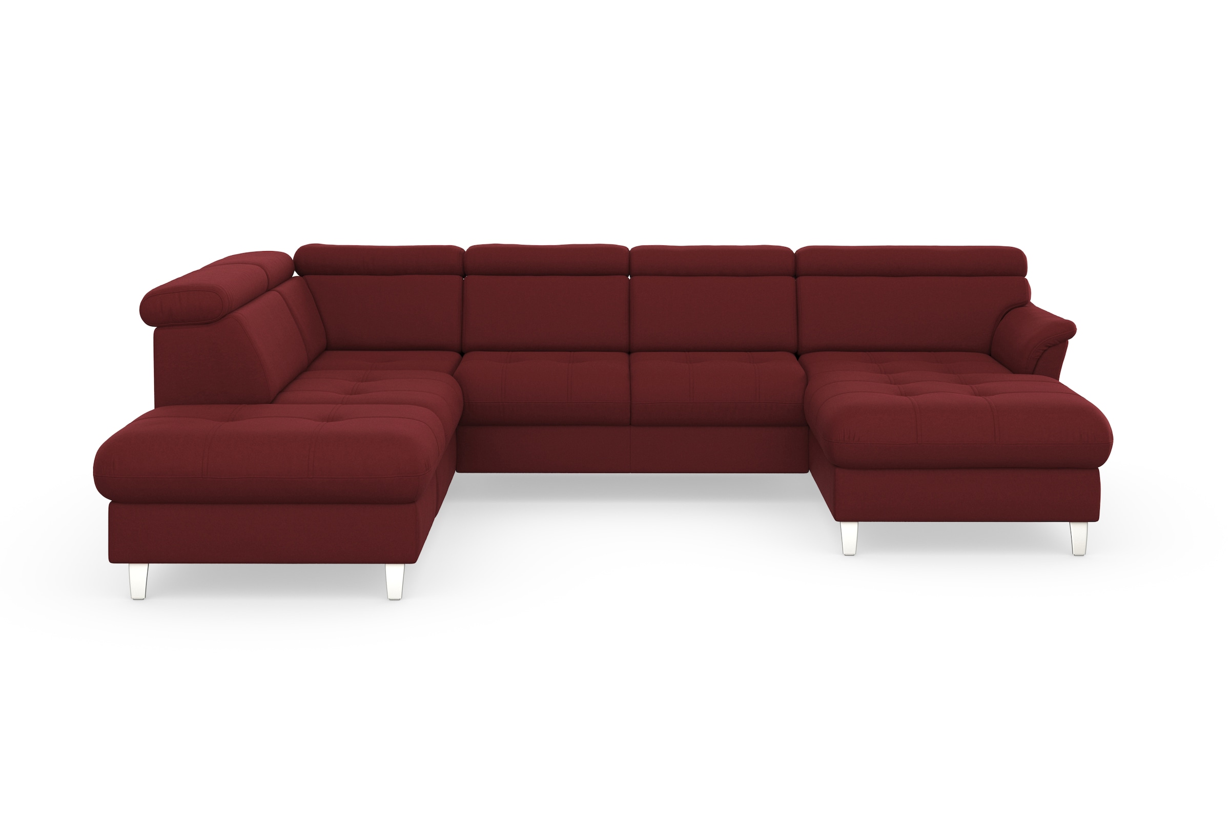 sit&more Wohnlandschaft »Marano U-Form« inklusive Kopfteilverstellung, wahlweise mit Bettfunktion, Bettkasten