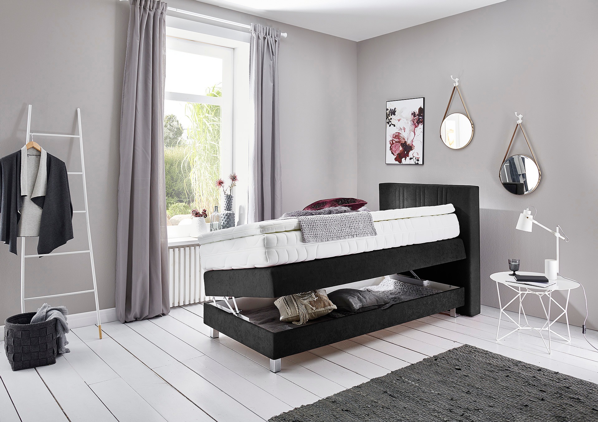 Westfalia Schlafkomfort Boxspringbett, wahlweise mit Bettkasten und Topper
