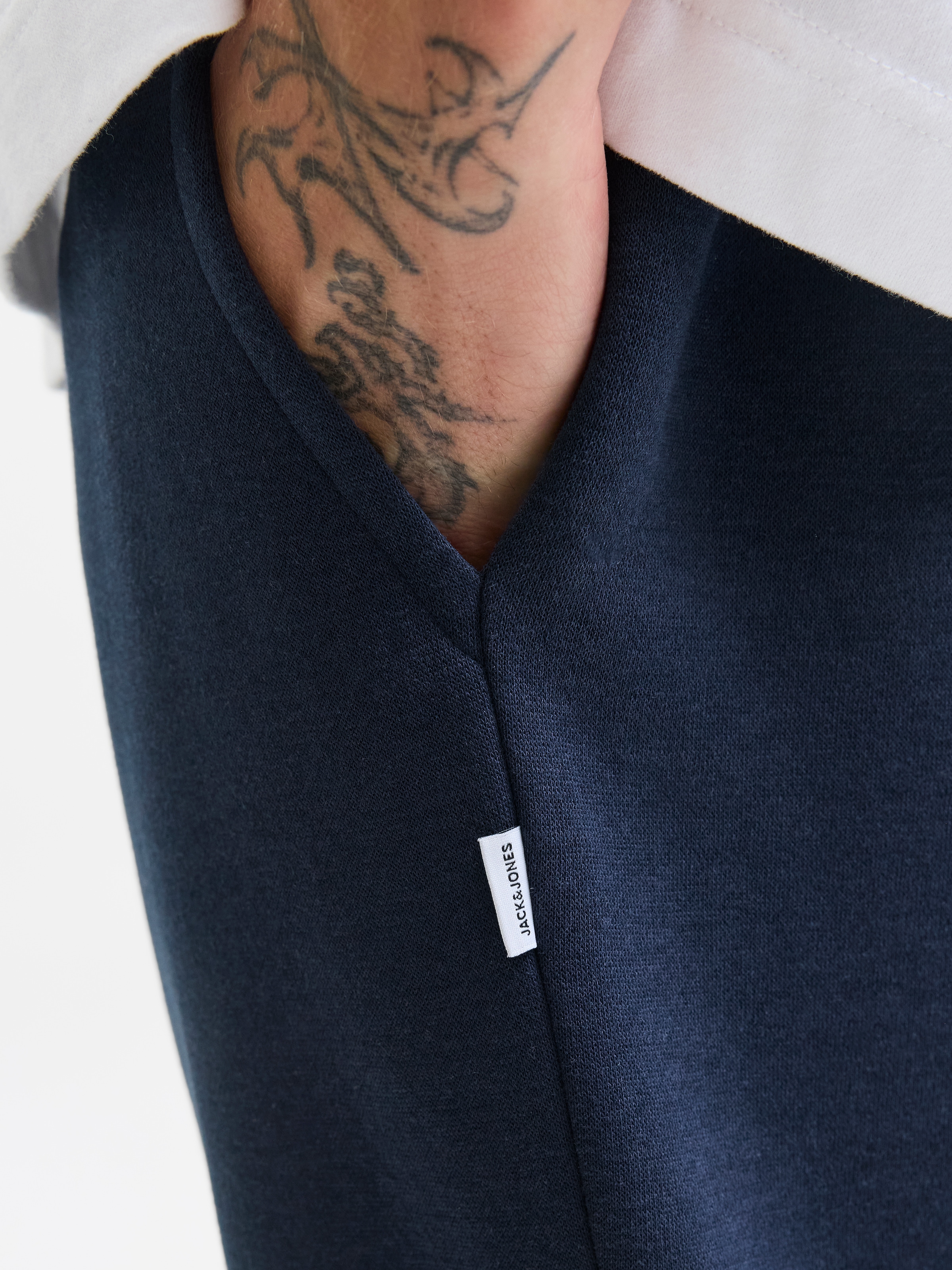 Jack & Jones Sweathose »JPSTKANE BRADLEY UNCUFFED SWT PANTS NOOS«  Materialmix, relaxed fit