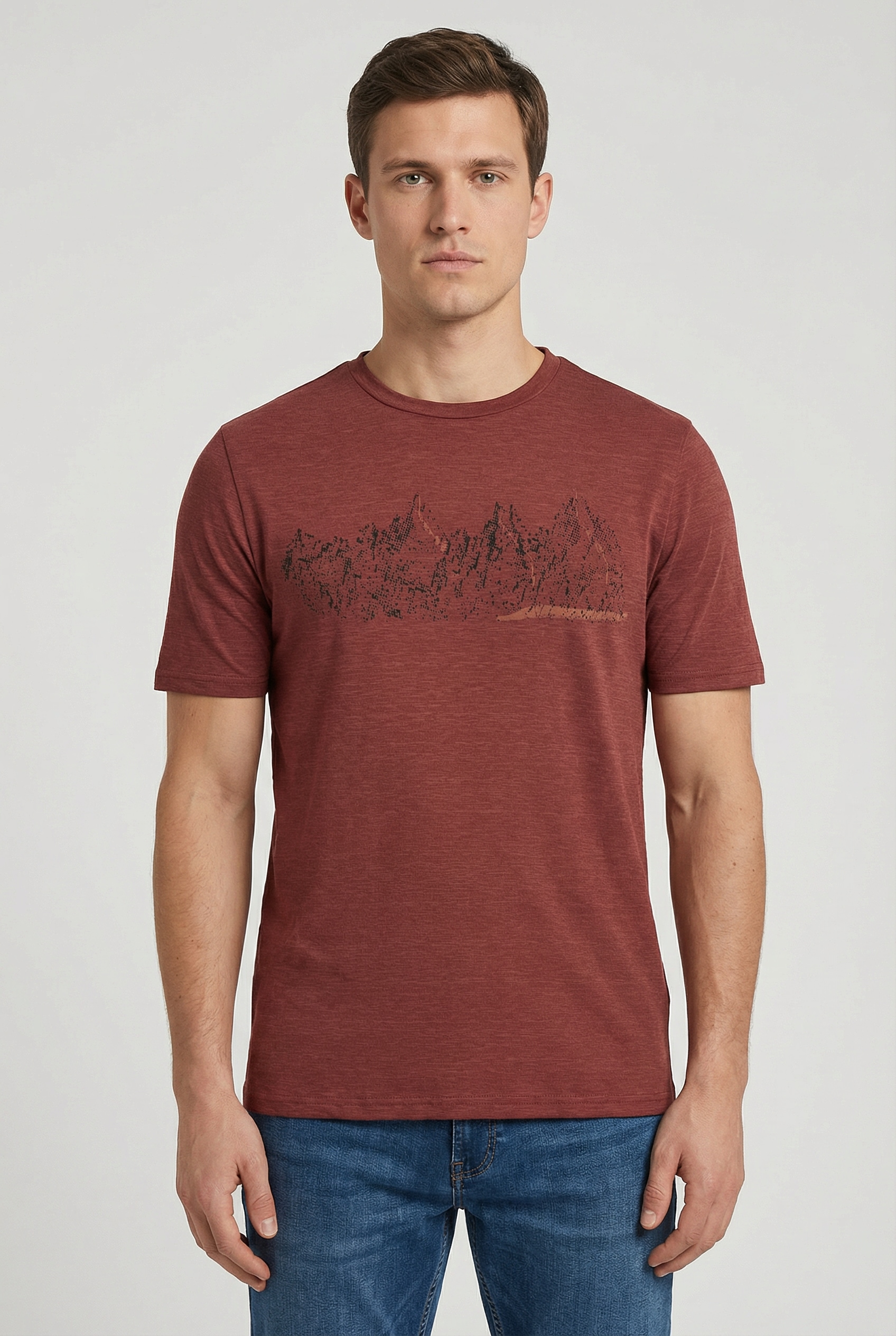 Killtec T-shirt fonctionnel »MN TSHRT C« mit Logo Print, schnell trocknend, feuchtigkeitstransportierend