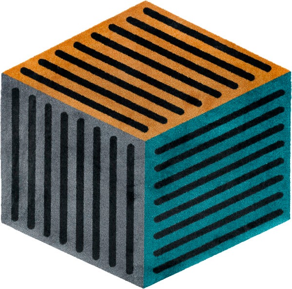 Image of wash+dry by Kleen-Tex Teppich »Puzzle Cube«, sechseckig, 9 mm Höhe, In- und Outdoor geeignet, waschbar, Wohnzimmer bei Ackermann Versand Schweiz