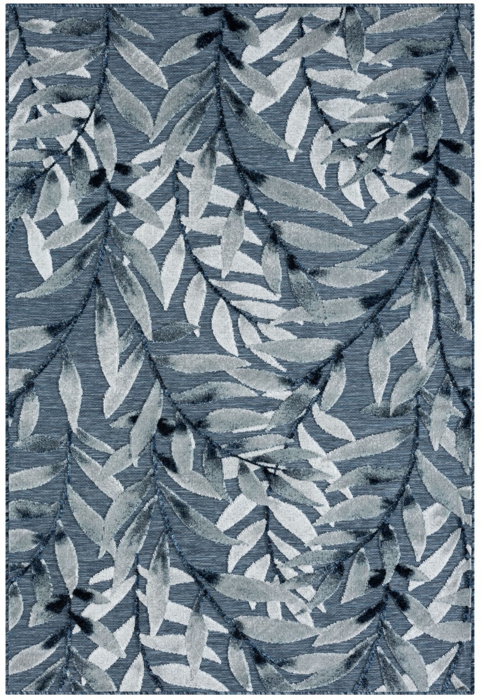 Myflair Möbel & Accessoires Teppich »Olivia, LAGERRÄUMUNG!« rechteckig 8 mm Höhe Blätter Motiv, Hoch-Tief Effekt, Outdoor geeignet, Balkon, Terrasse