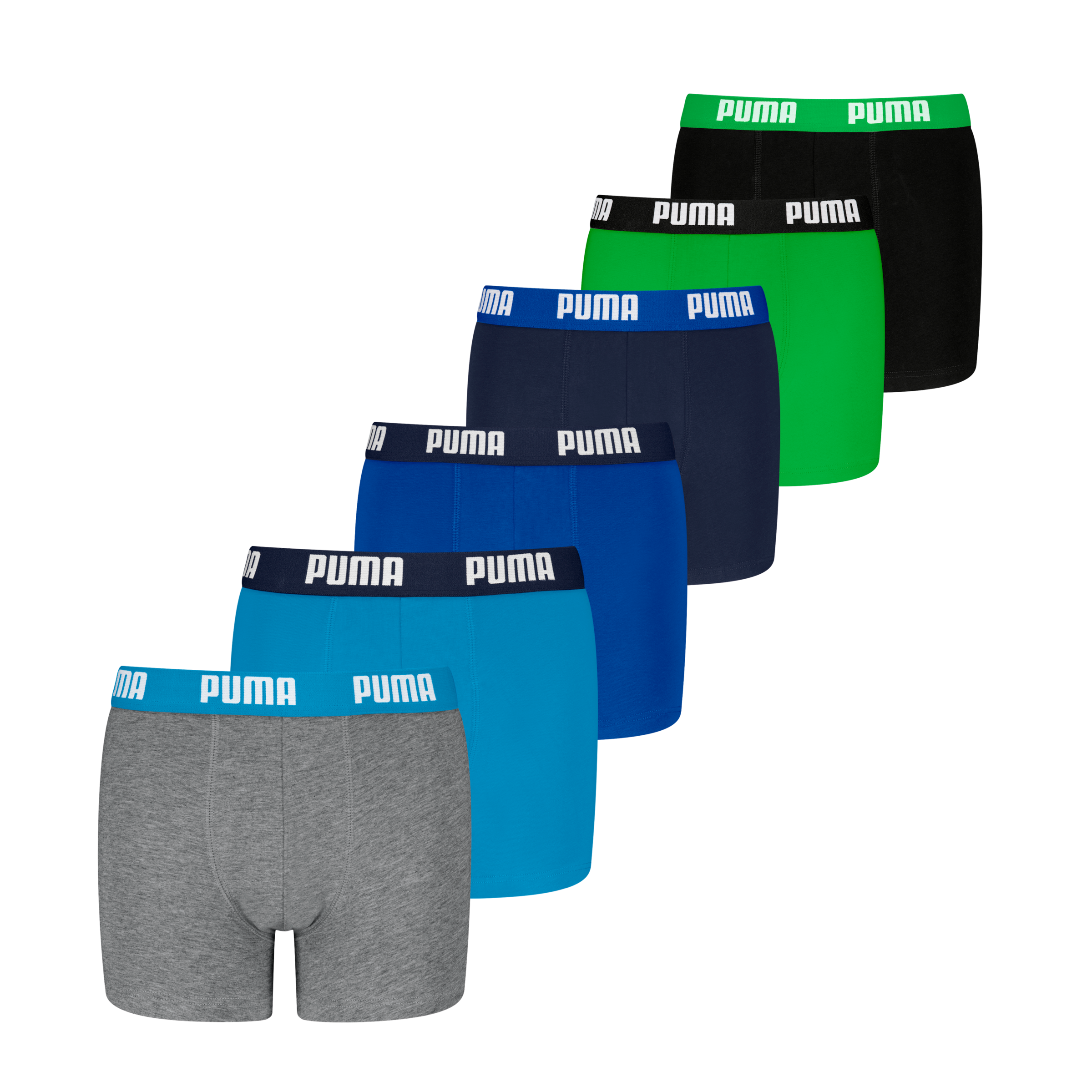 Image of PUMA Boxershorts "PUMA BOYS EVERYDAY BASIC BOXERS 6P ECOM" 6er Pack