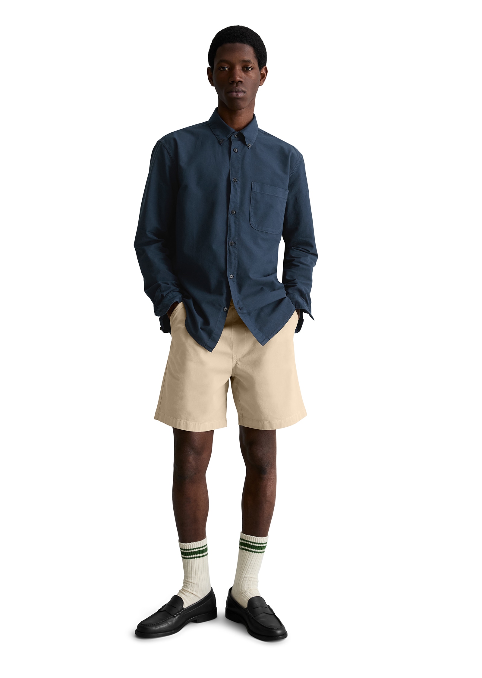 Marc O'Polo DENIM Chemise à manches longues Oxford-Hemd regular fit aus reiner Bio-Baumwolle