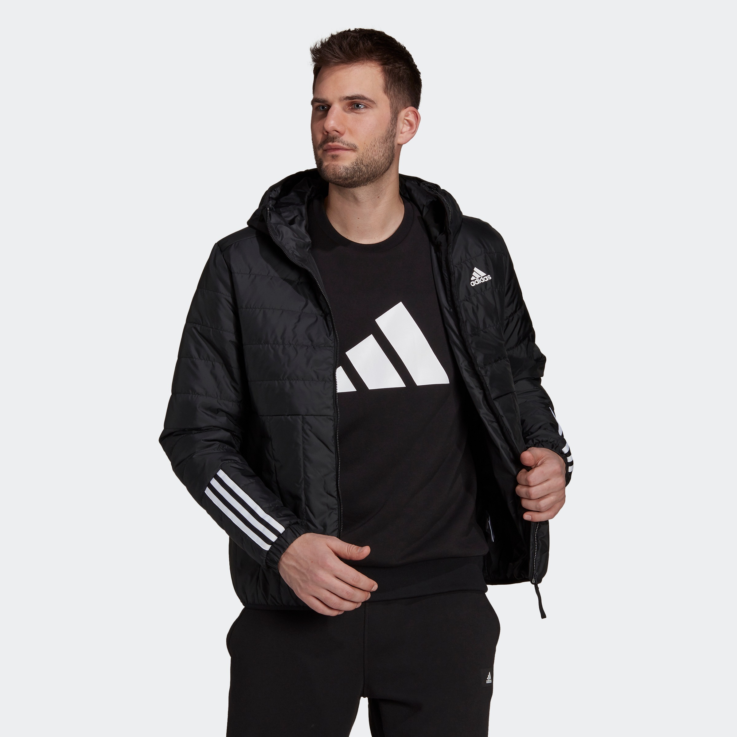 Image of adidas Performance Outdoorjacke »ITAVIC 3-STREIFEN LIGHT HOODED« bei Ackermann Versand Schweiz