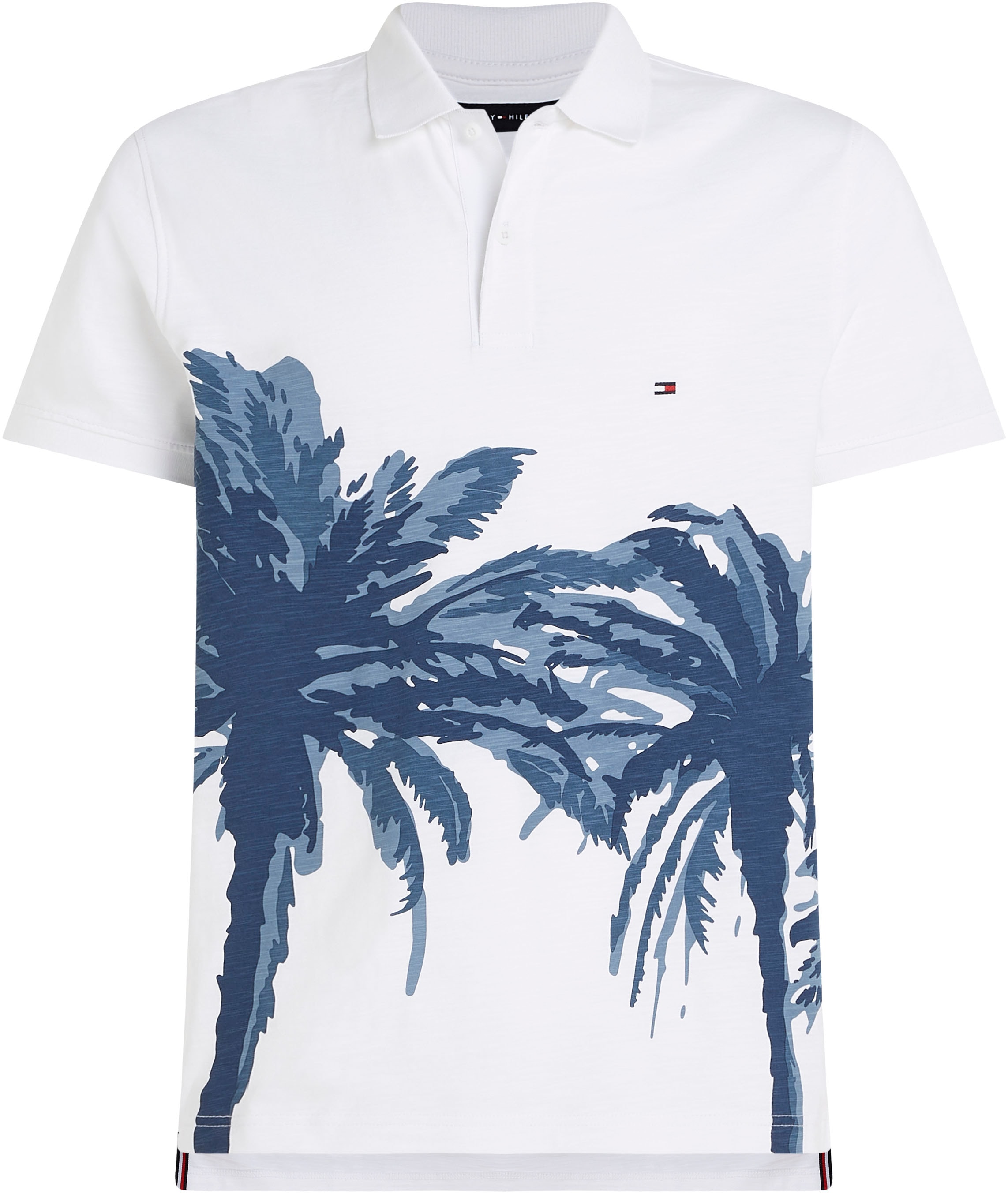 Tommy Hilfiger Poloshirt »PALM PLACEMENT PRINT REG POLO«, kontrastreicher Palmenprint