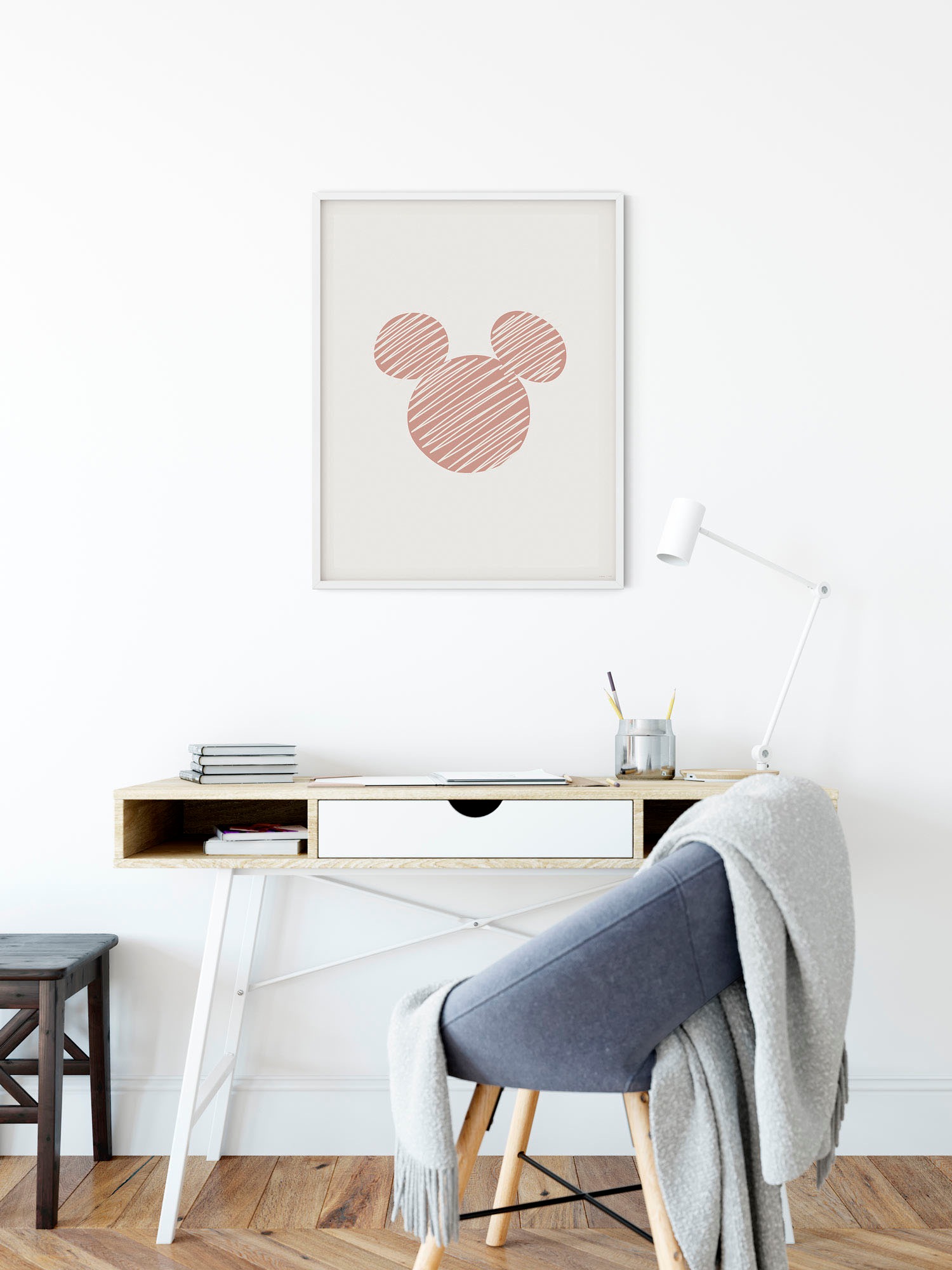 Komar Bild »Striped Mouse« Natur 1 Stk. tlg. Wandbild zur Dekoration im Kinderzimmer - ohne Rahmen