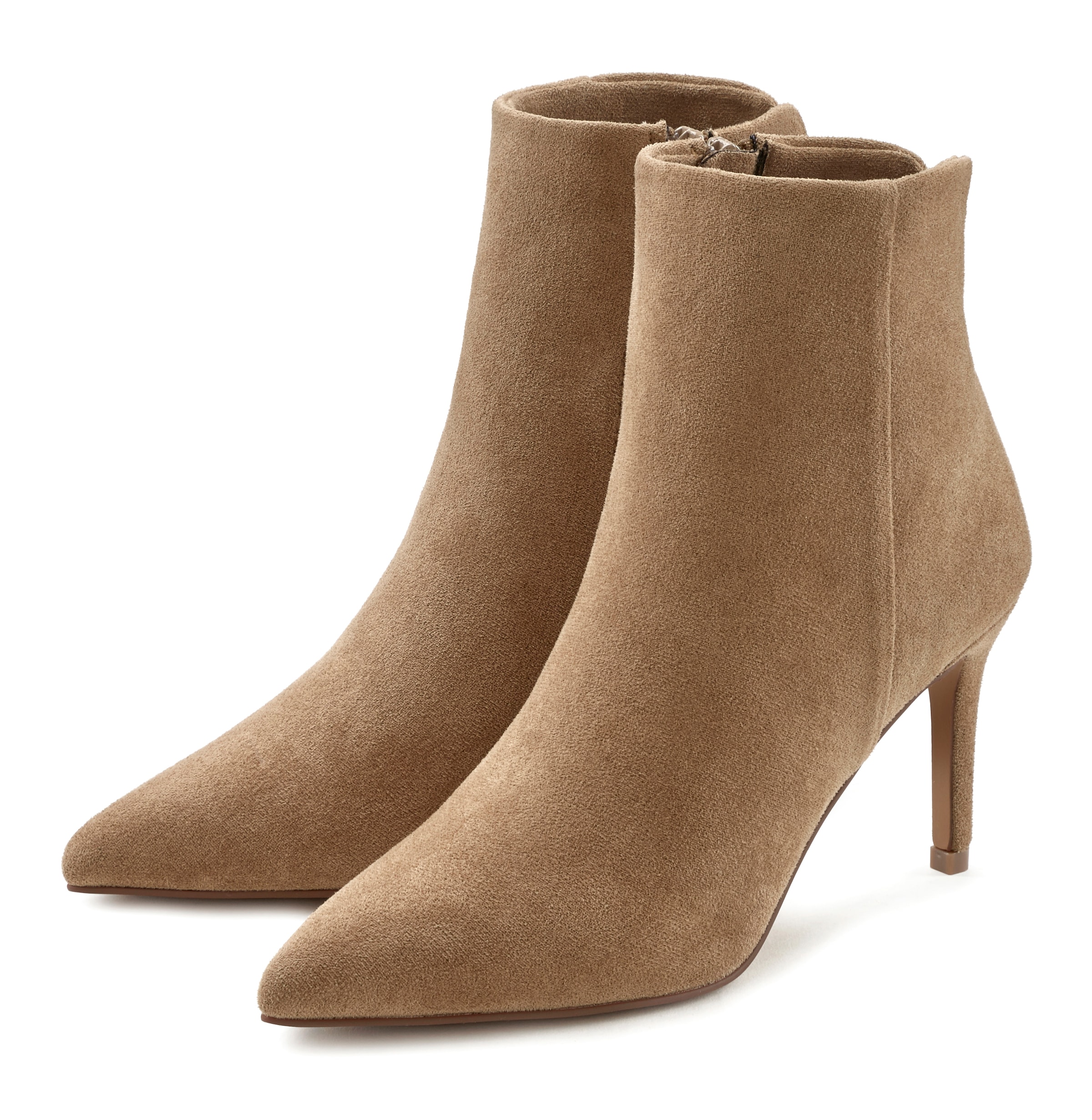 Image of LASCANA High-Heel-Stiefelette "Sommerstiefelette, Stiefel," in elegant spitz zulaufender Form VEGAN
