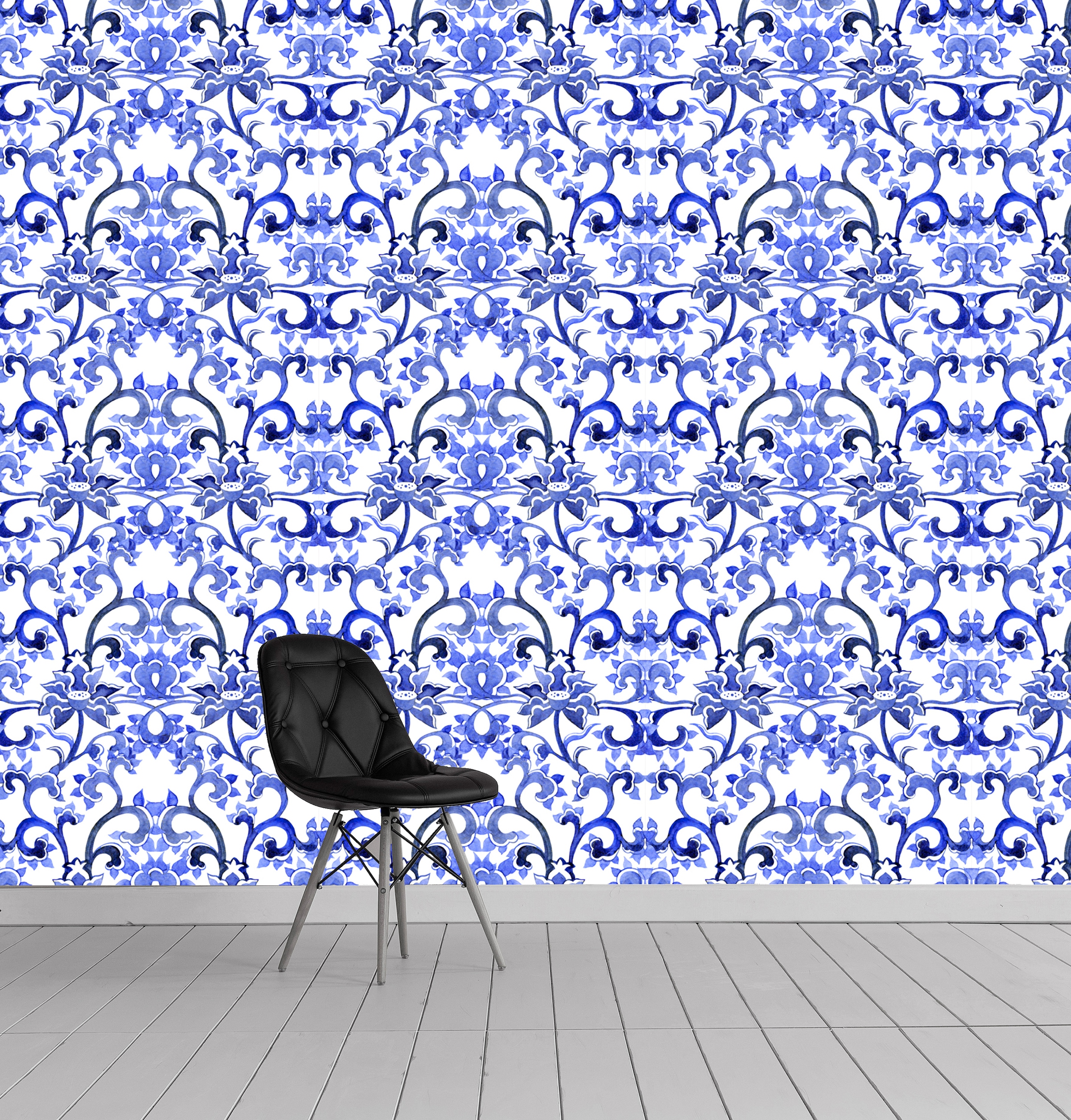 queence Vinyltapete »Yusuf«, bedruckt-Barock-Antikoptik-Kunst, 90x250cm, selbstklebend, kinderleichte Anbringung, Sticker