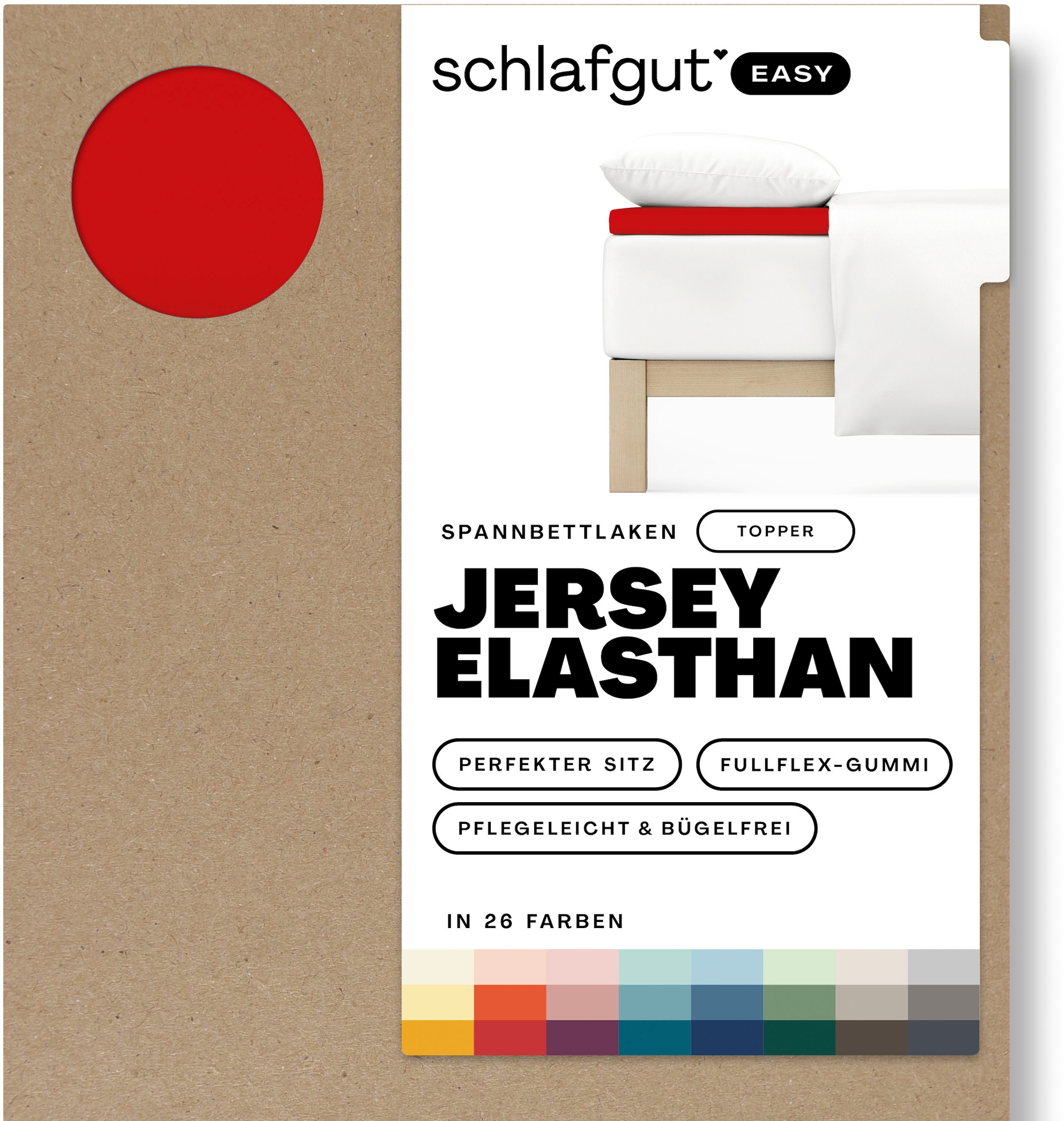 Schlafgut Spannbettlaken »EASY Jersey Elasthan Topper«, MADE IN GREEN by OEKO-TEX®