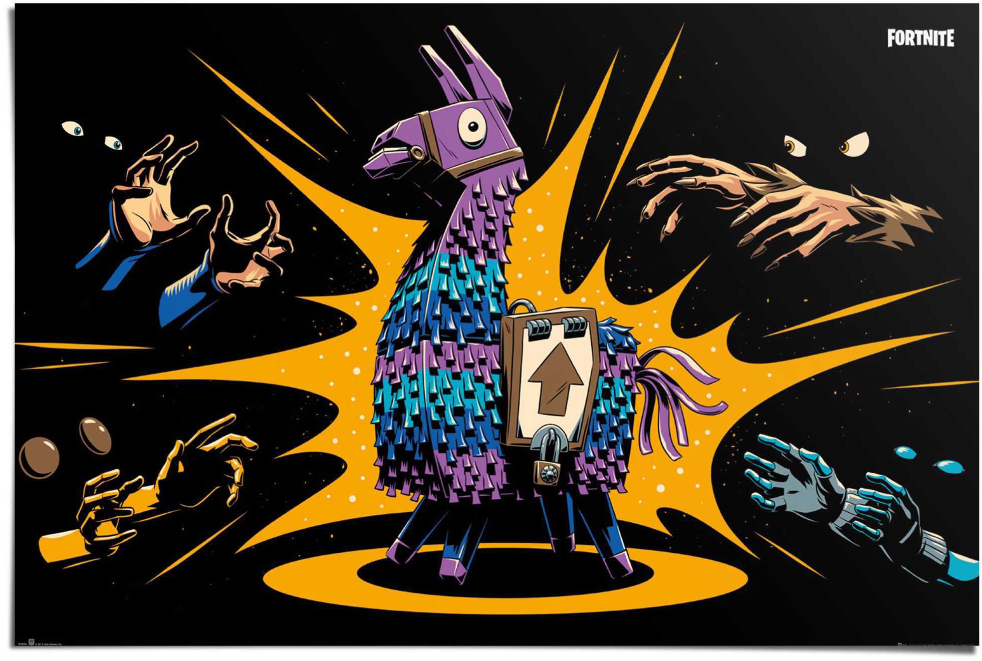 Spiele, Fortnite Game«, »Poster Loot Llama Reinders! St.) ♕ (1 auf Poster versandkostenfrei -