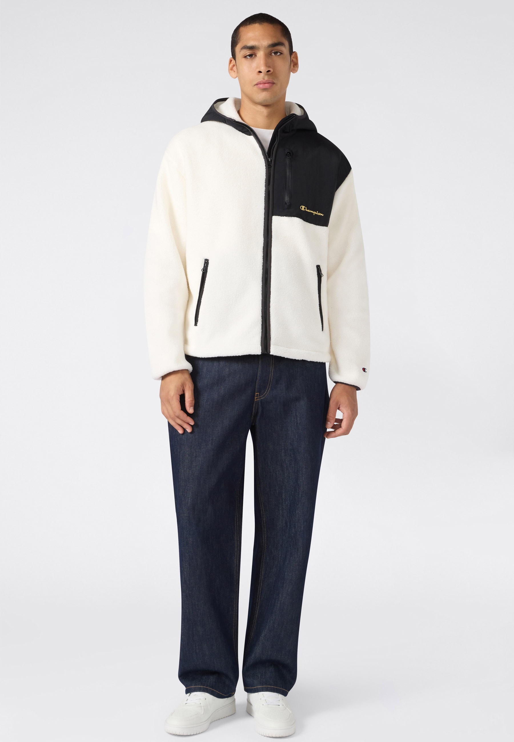 Champion Sweat à capuche »SPORTWEAR ZIP-UP HOODIE Relax Fit Polar« mit Taschen und Logostickereien