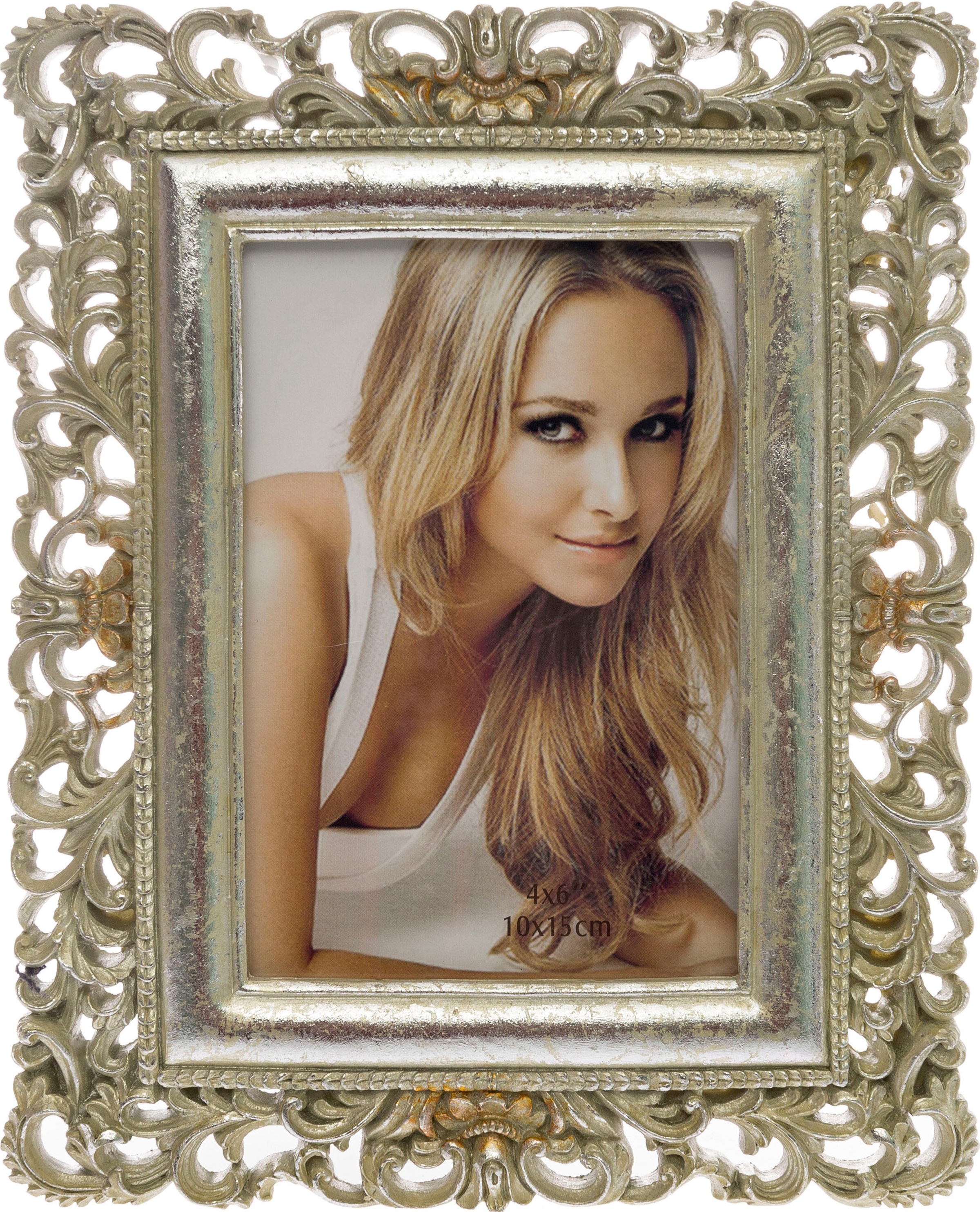 Image of Myflair Möbel & Accessoires Bilderrahmen »Anissa I klein, goldfarben«, Fotorahmen im prunkvollen Look, Bildformat 10x15 cm bei Ackermann Versand Schweiz