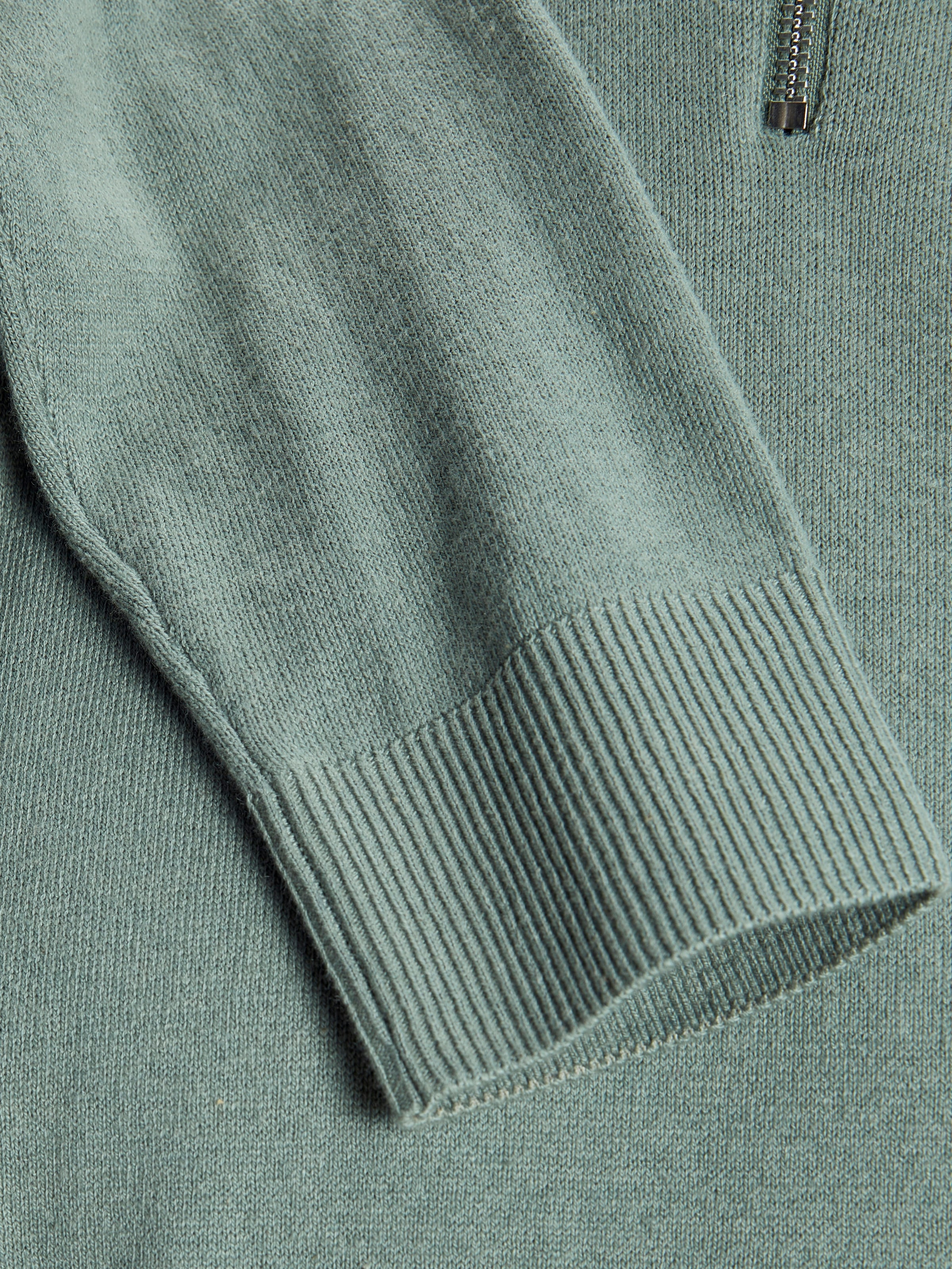 Jack & Jones Troyer »JJEEMIL KNIT HALF ZIP NOOS«, mit Rippbündchen