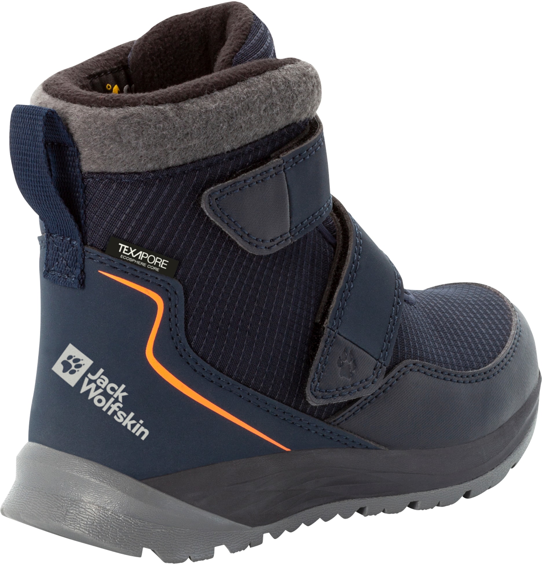 Jack Wolfskin Winterstiefel »POLAR BEAR TEXAPORE MID VC K«, Snowboots, Winterboots, Winterschuhe, wasserdicht, gefüttert