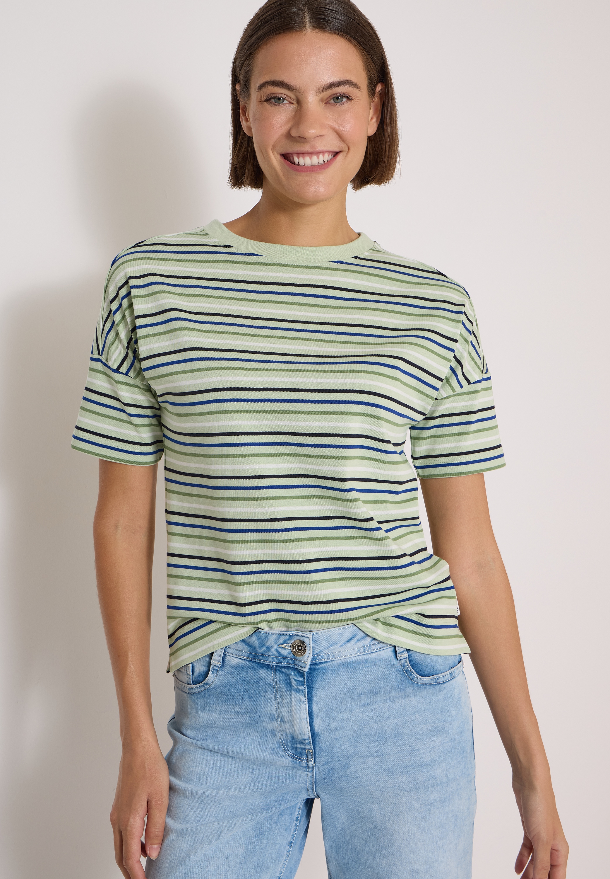 Image of Cecil T-Shirt Ringelshirt, Baumwolle, Rundhalsausschnitt