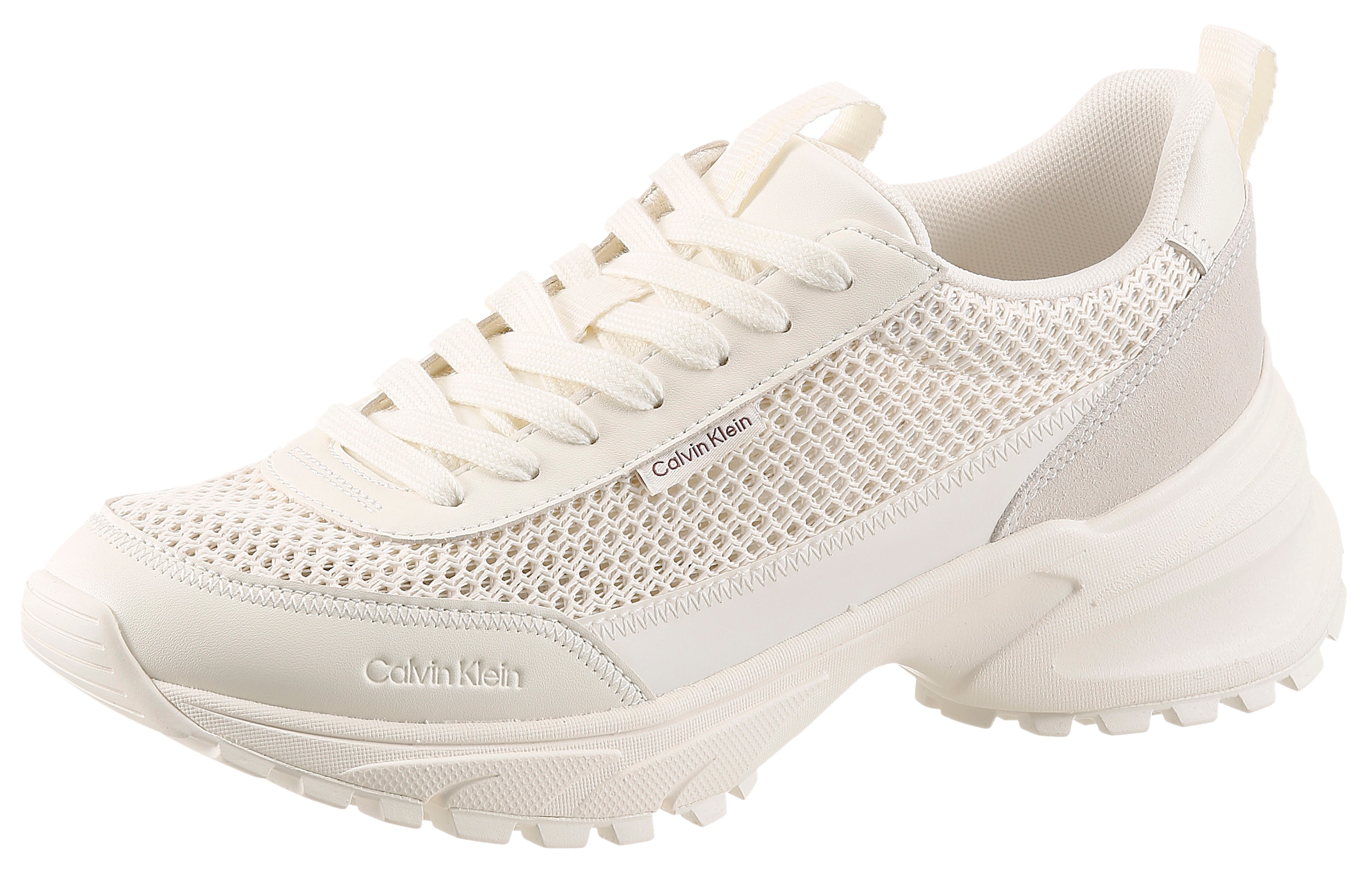 Image of Calvin Klein Plateausneaker "HIKE RUNNER LACEUP MESH" Chunky Sneaker, Halbschuh, Freizeitsneaker mit Profilsohle