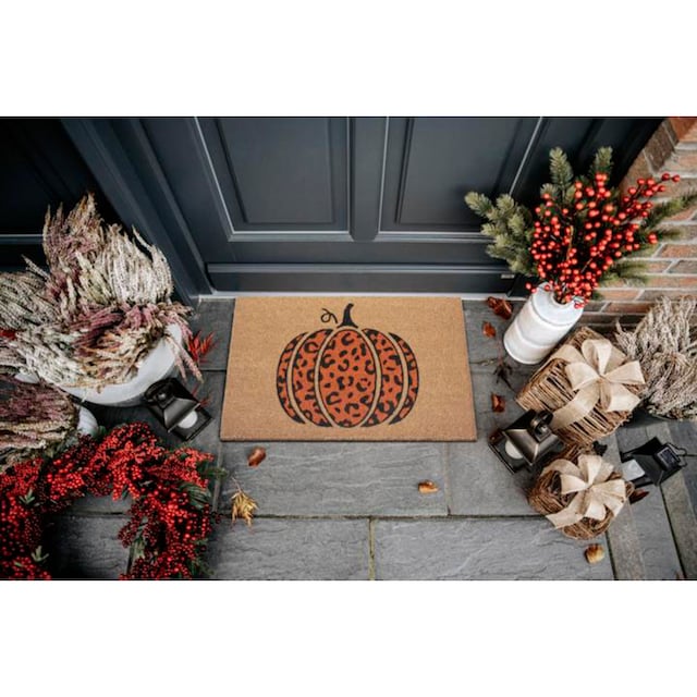 HANSE Home Fussmatte »Kokos Leo Pumpkin«, rechteckig, Kokos,  Schmutzfangmatte, Outdoor, Rutschfest, Innen, Kokosmatte, Flur kaufen