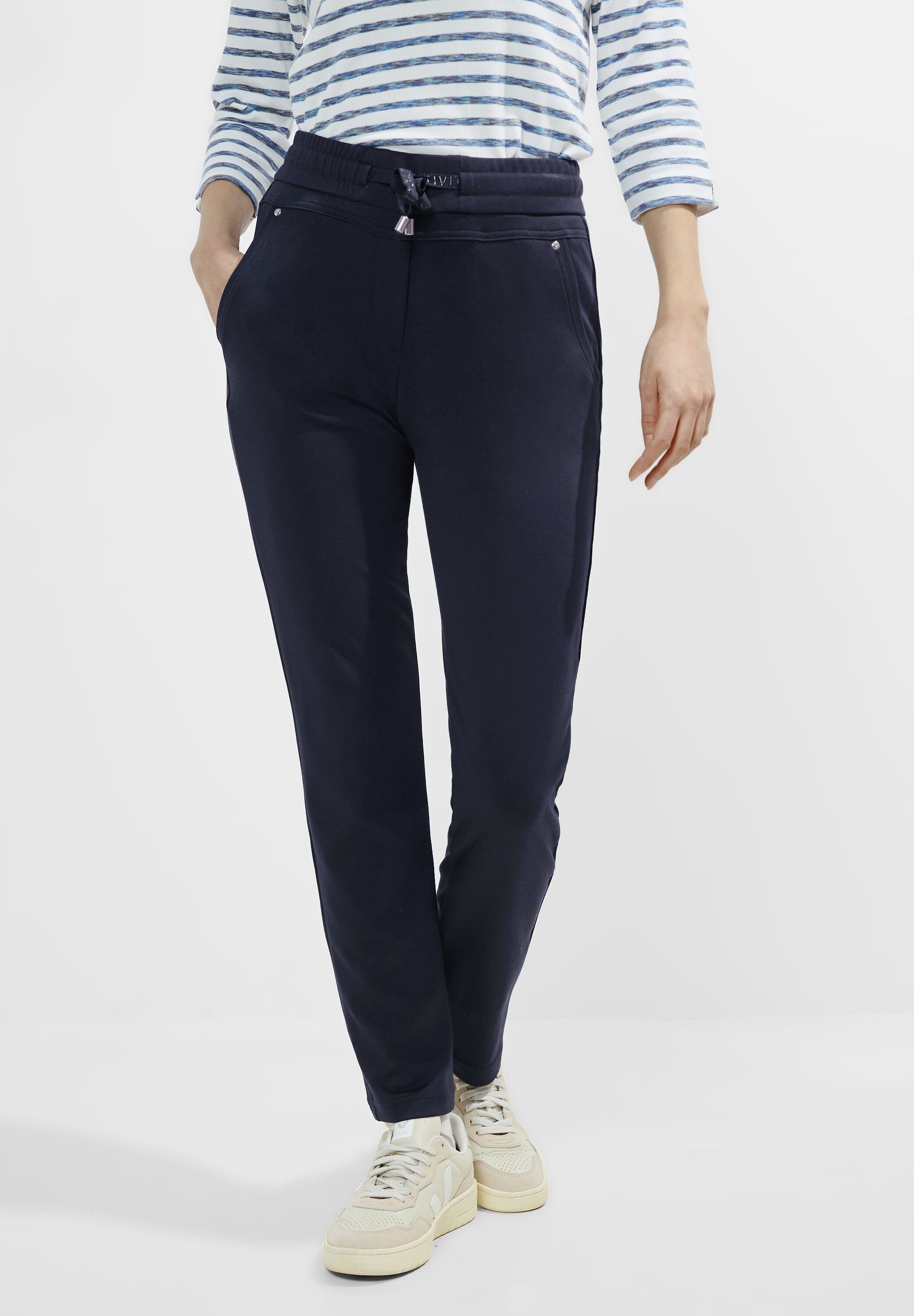 Cecil Jogger Pants »Tracey Solid«, mit Kordel und Eingrifftaschen