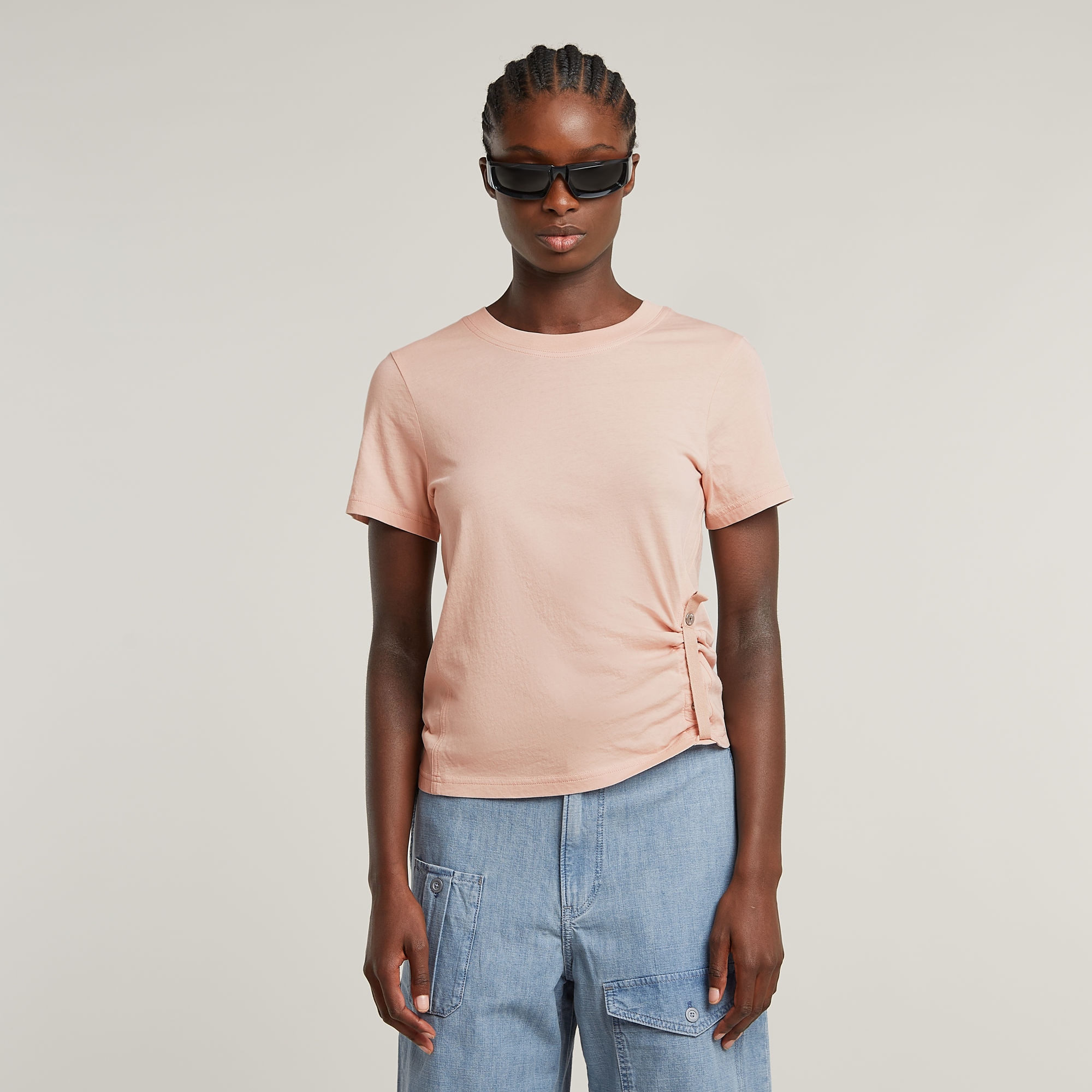Image of G-STAR T-Shirt "Tops Adjustable Slim" mit anpassbarer Form