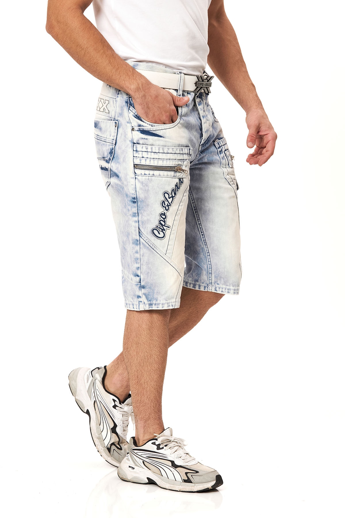 Cipo & Baxx Jeansbermudas Baumwolle, regular fit
