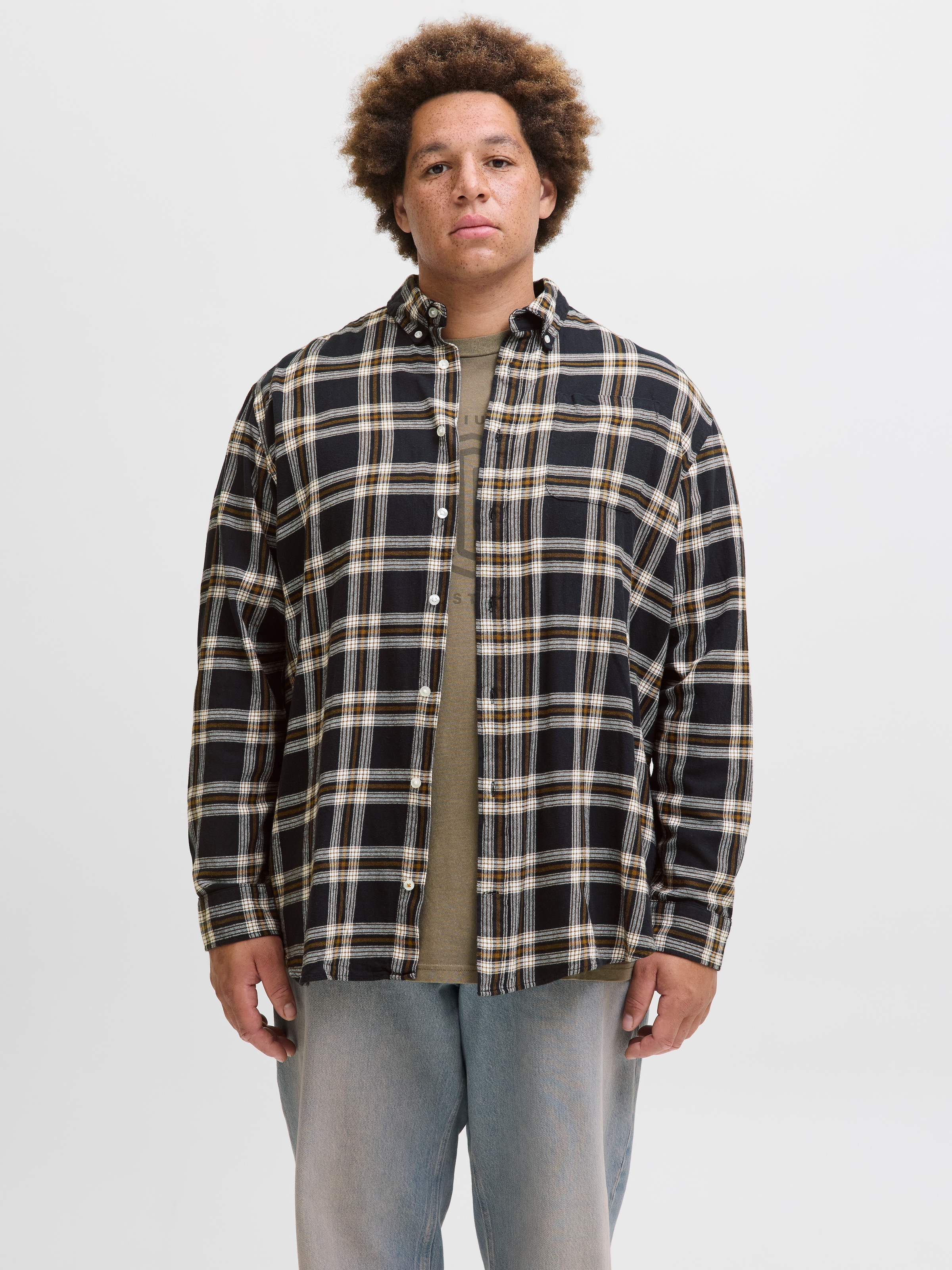 Image of Jack & Jones PlusSize Langarmhemd "JJECLASSIC FLANNEL CHECK SHIRT LS SN PLS"