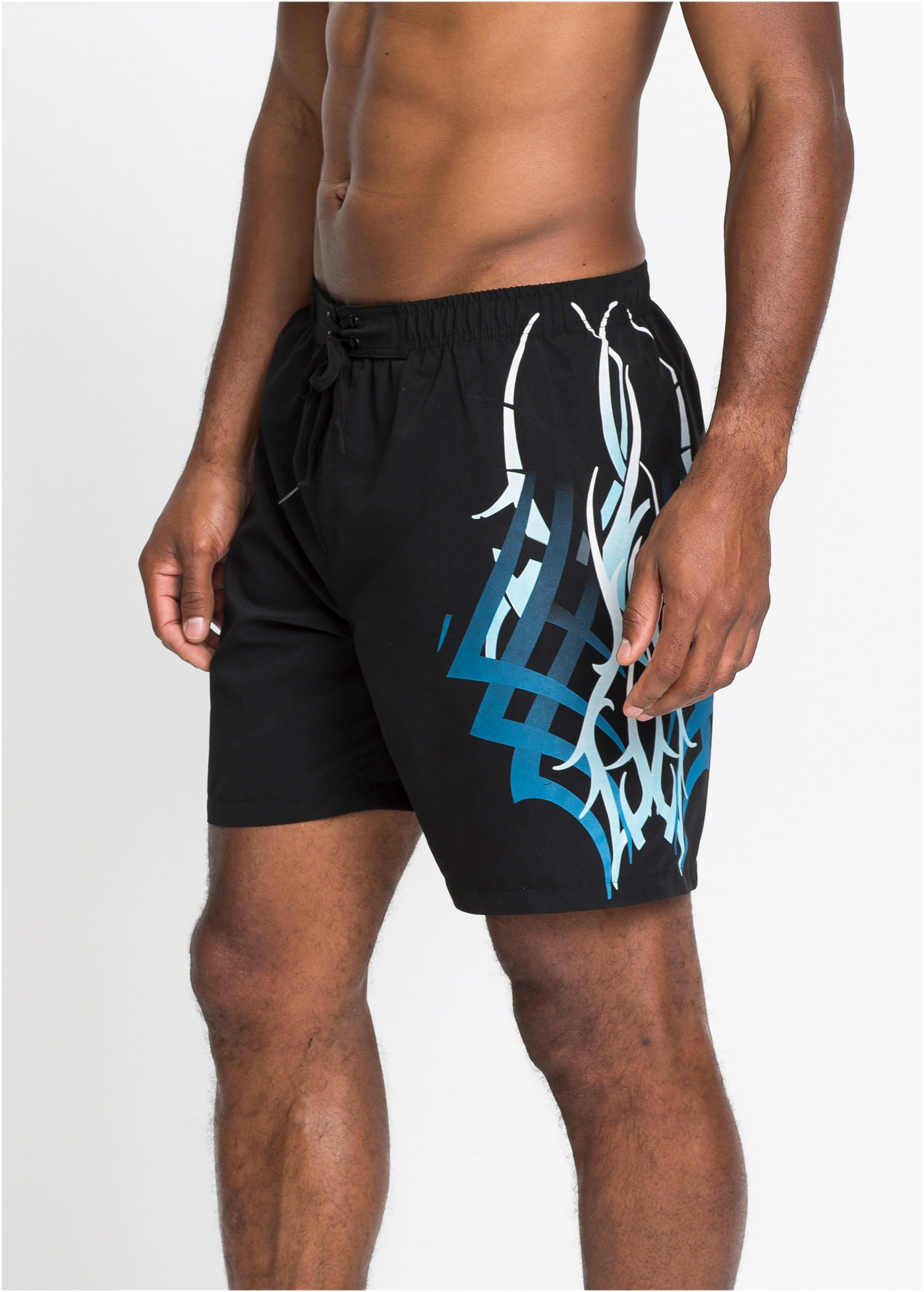 Image of bonprix Badeshorts elastischer Bund mit Ösen und Bindebändern, mit separater Münztasche