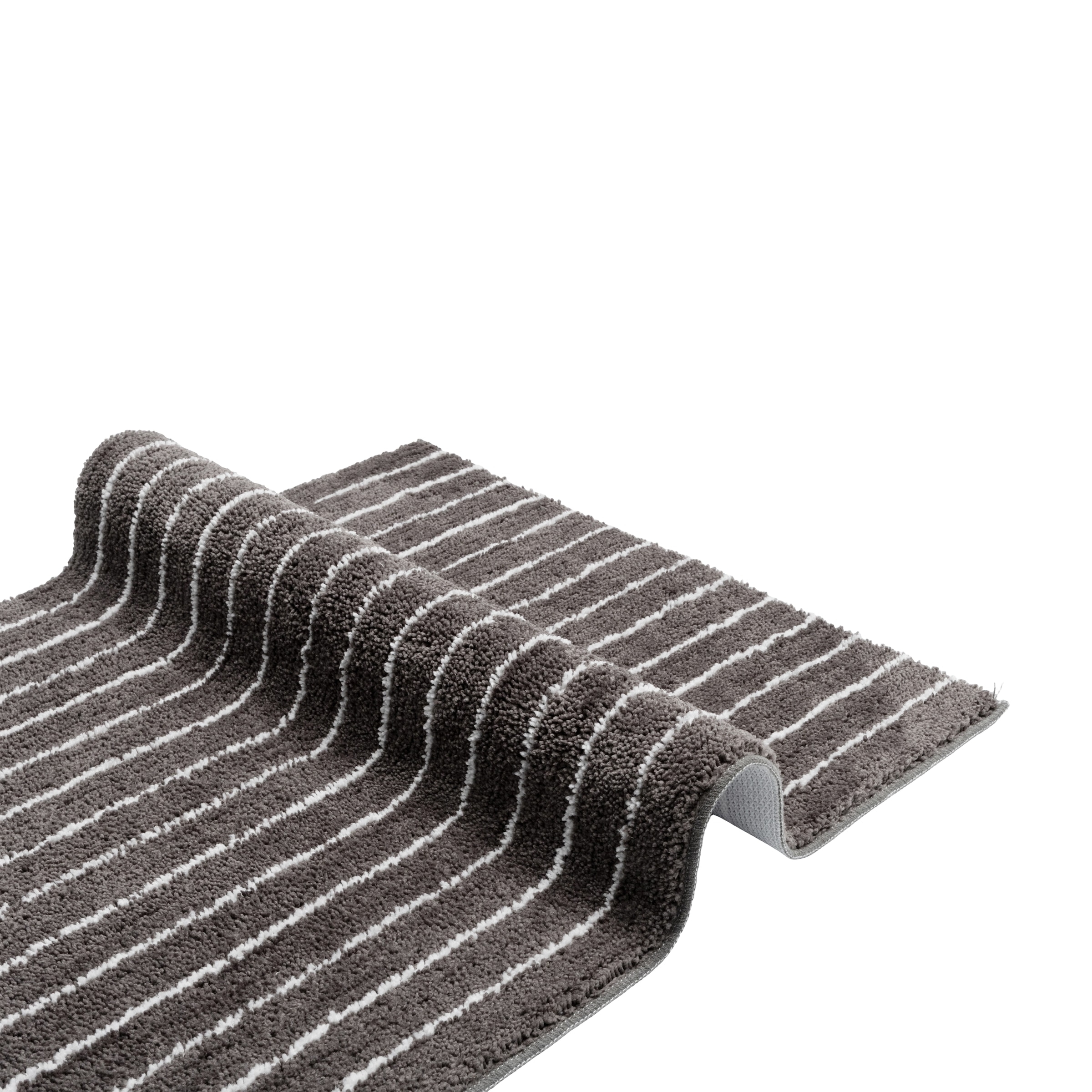 LeGer Home by Lena Gercke Tapis de bain »Tamsin, Badvorleger, Badezimmer Teppich, Duschvorleger« Höhe 10 mm revêtement antidérapant Séchage rapide | compatible chauffage au sol rayures, moderne