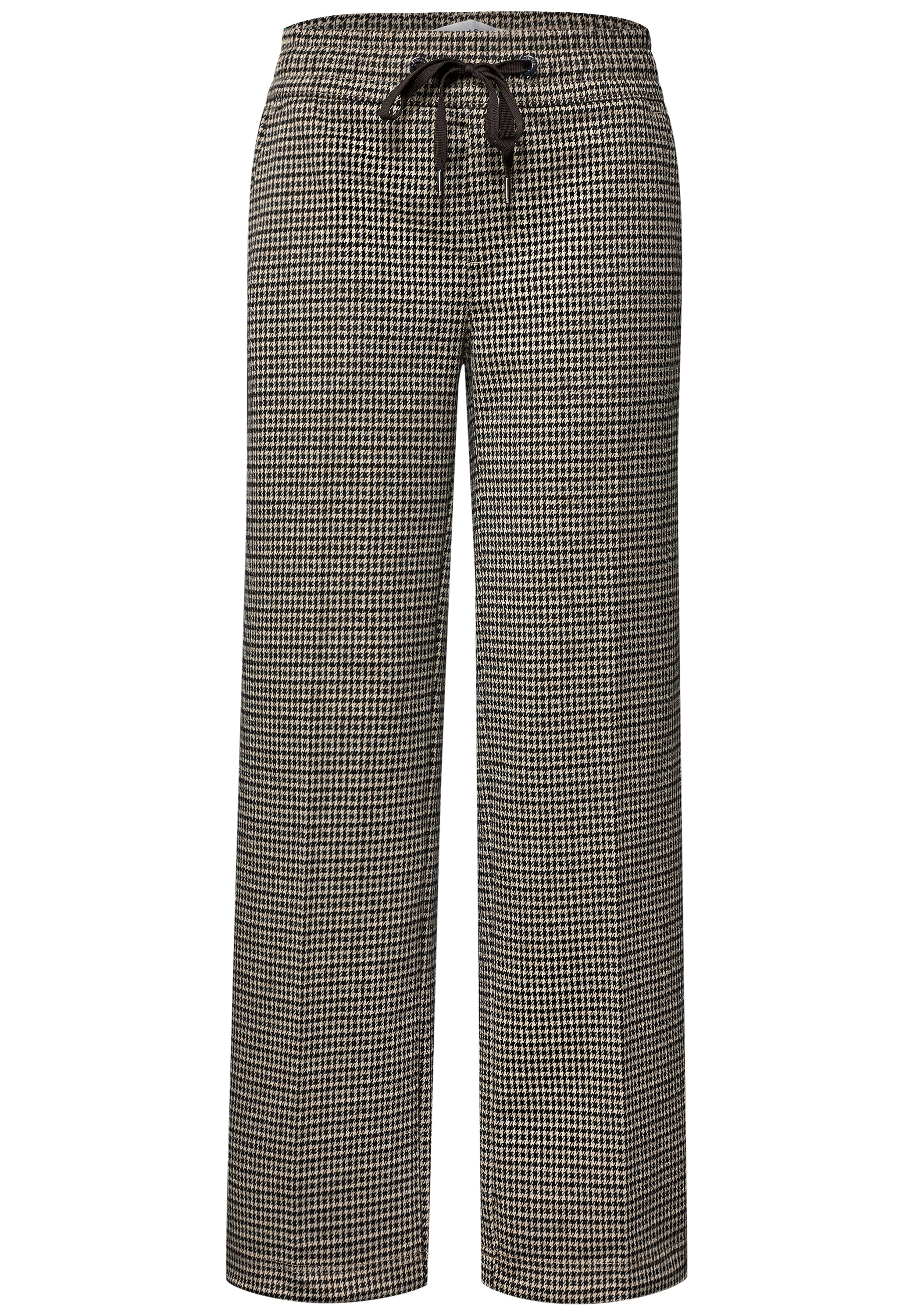 STREET ONE Pantalon en tissu »Style Emee«  Wide Leg Hose mit Gallonstreifen und Dessin