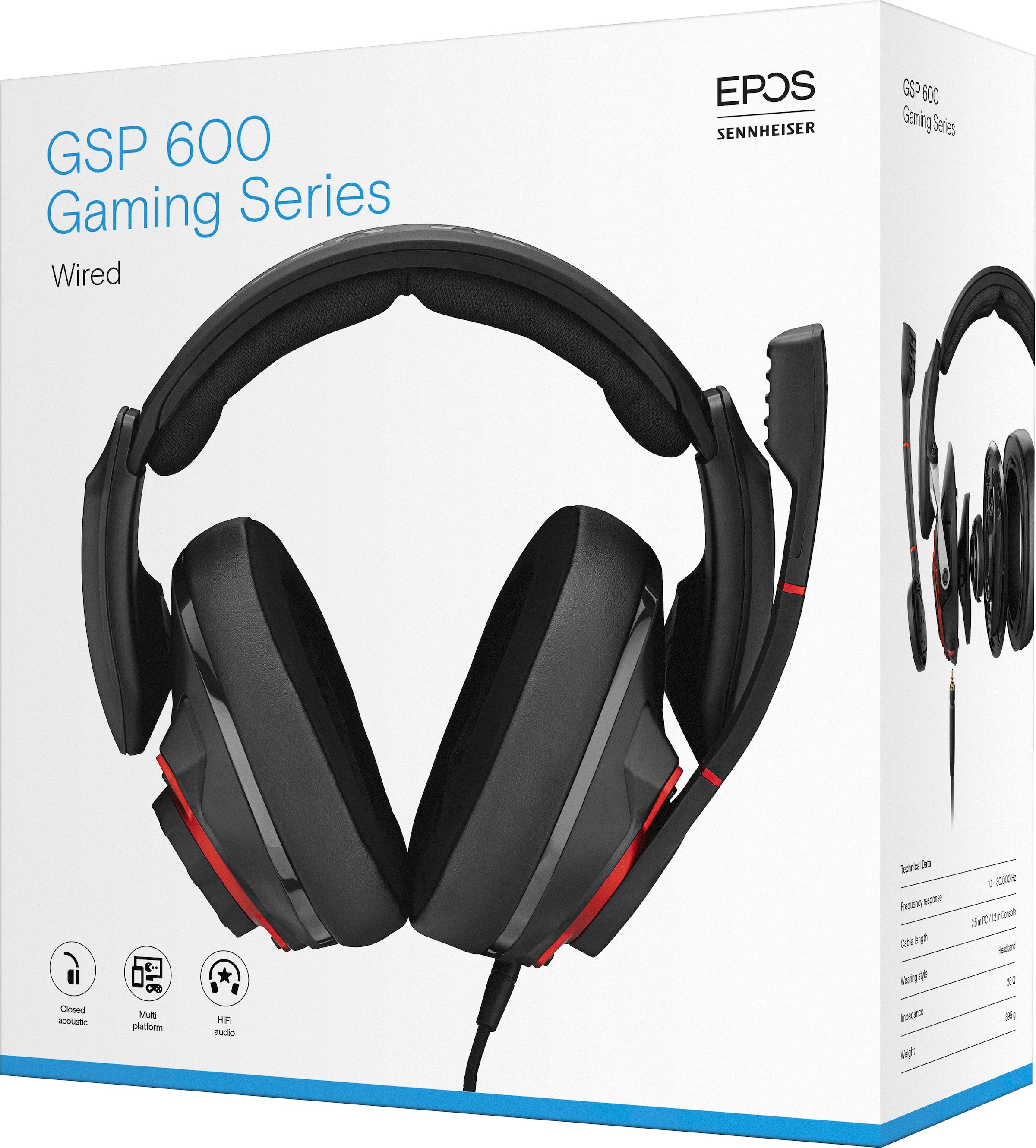 EPOS | Sennheiser Gaming-Headset »GSP 600«, mit geschlossener Akustik