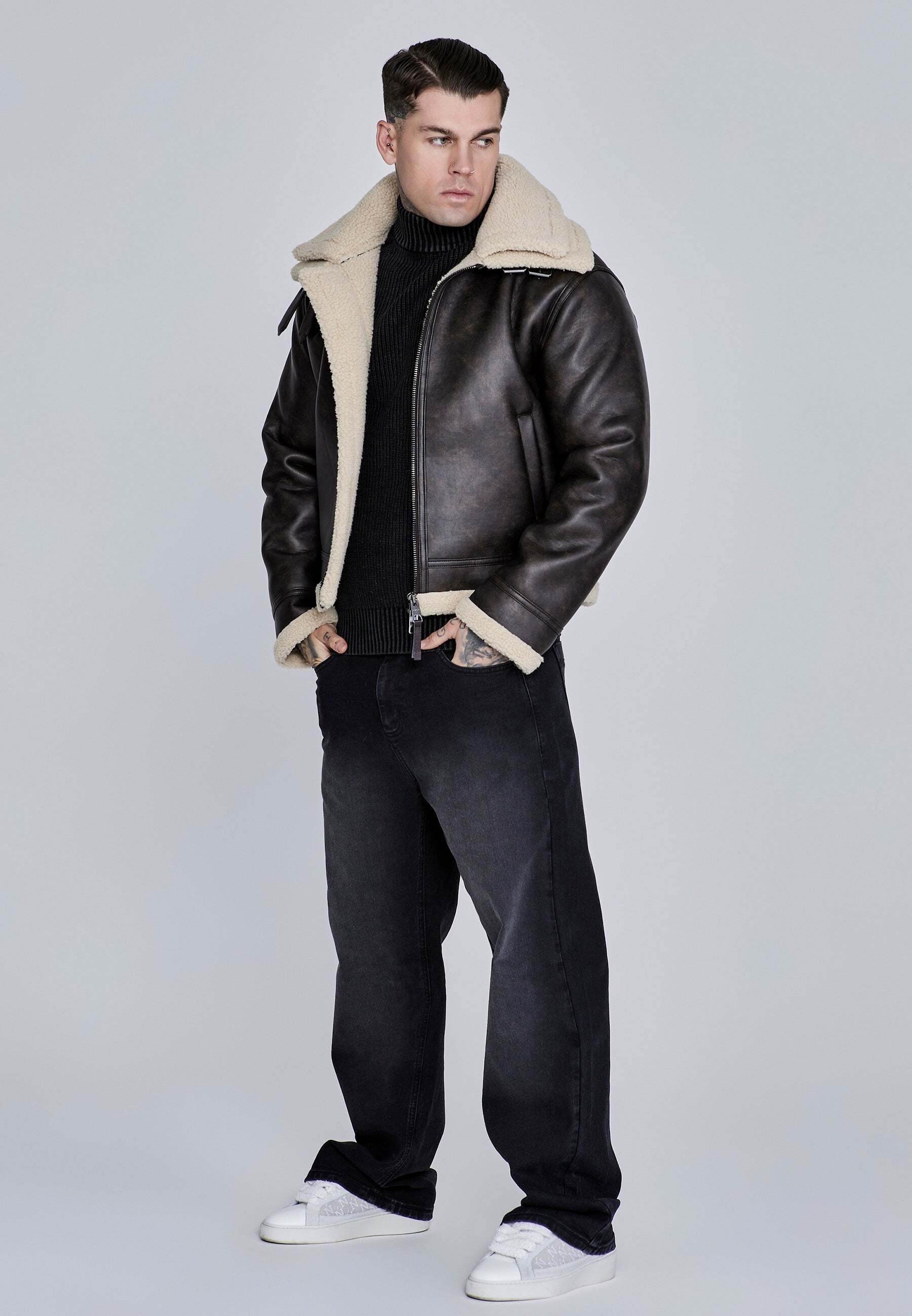 Siksilk Veste courte »Siksilk Jacke Aviator Jacket«