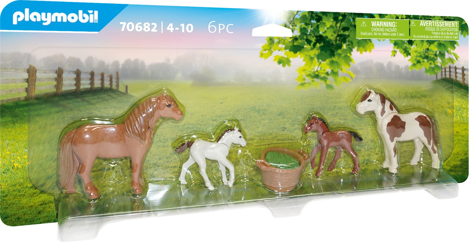 Image of Playmobil® Konstruktions-Spielset »Ponys mit Fohlen (70682), Country«, (6 St.), Made in Europe bei Ackermann Versand Schweiz
