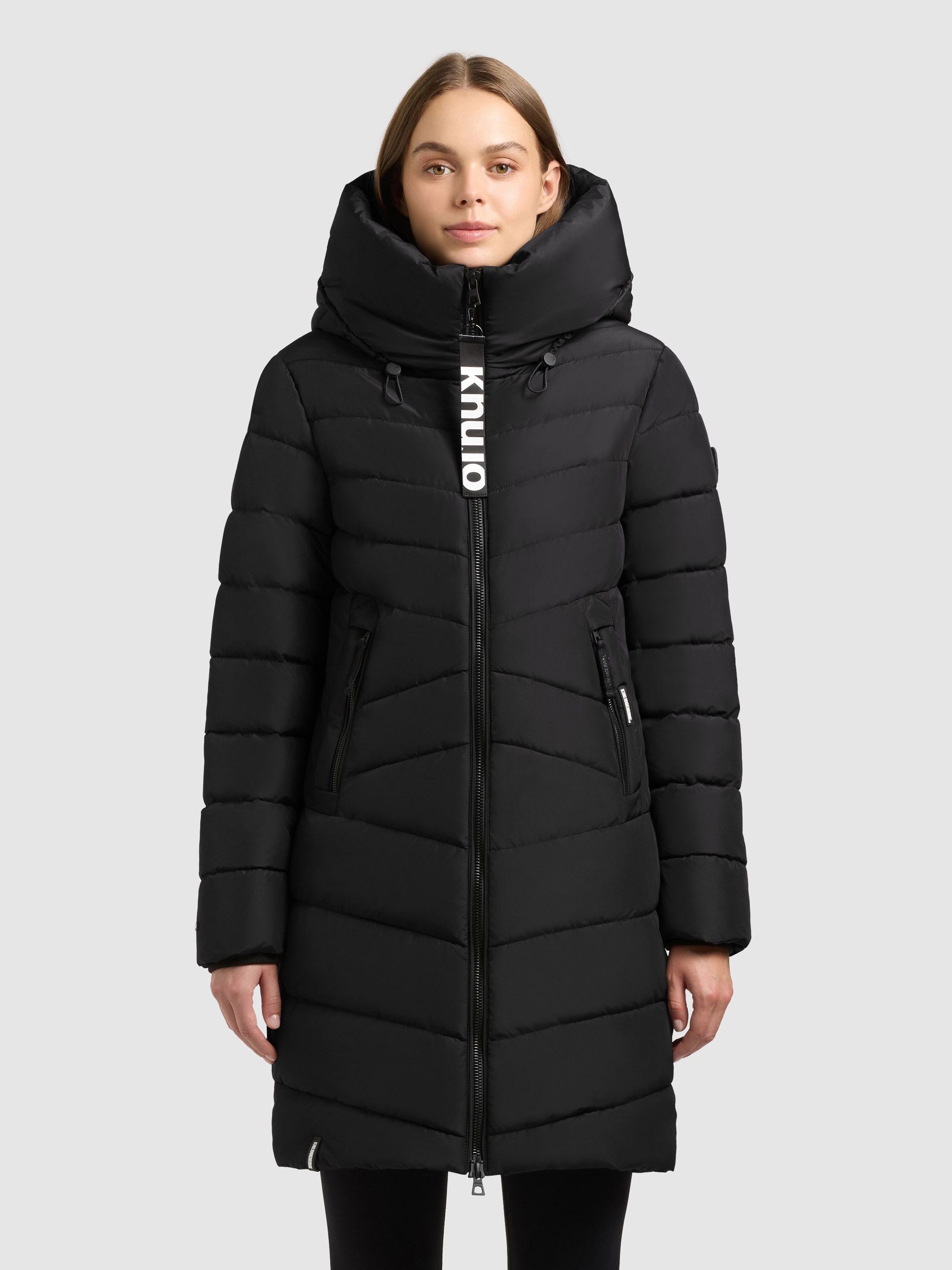 Image of khujo Steppmantel "ENEF" aus Kunstfaser mit Polyester-Obermaterial, po-bedeckende Länge