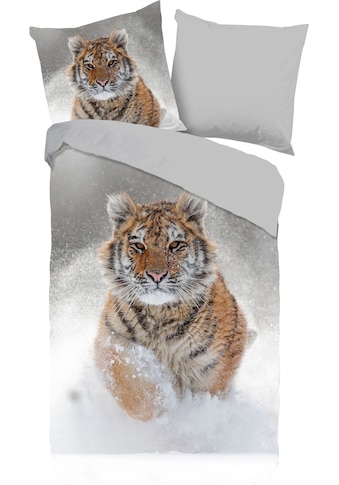 Wendebettwäsche »Snow Tiger«, (2 tlg.)