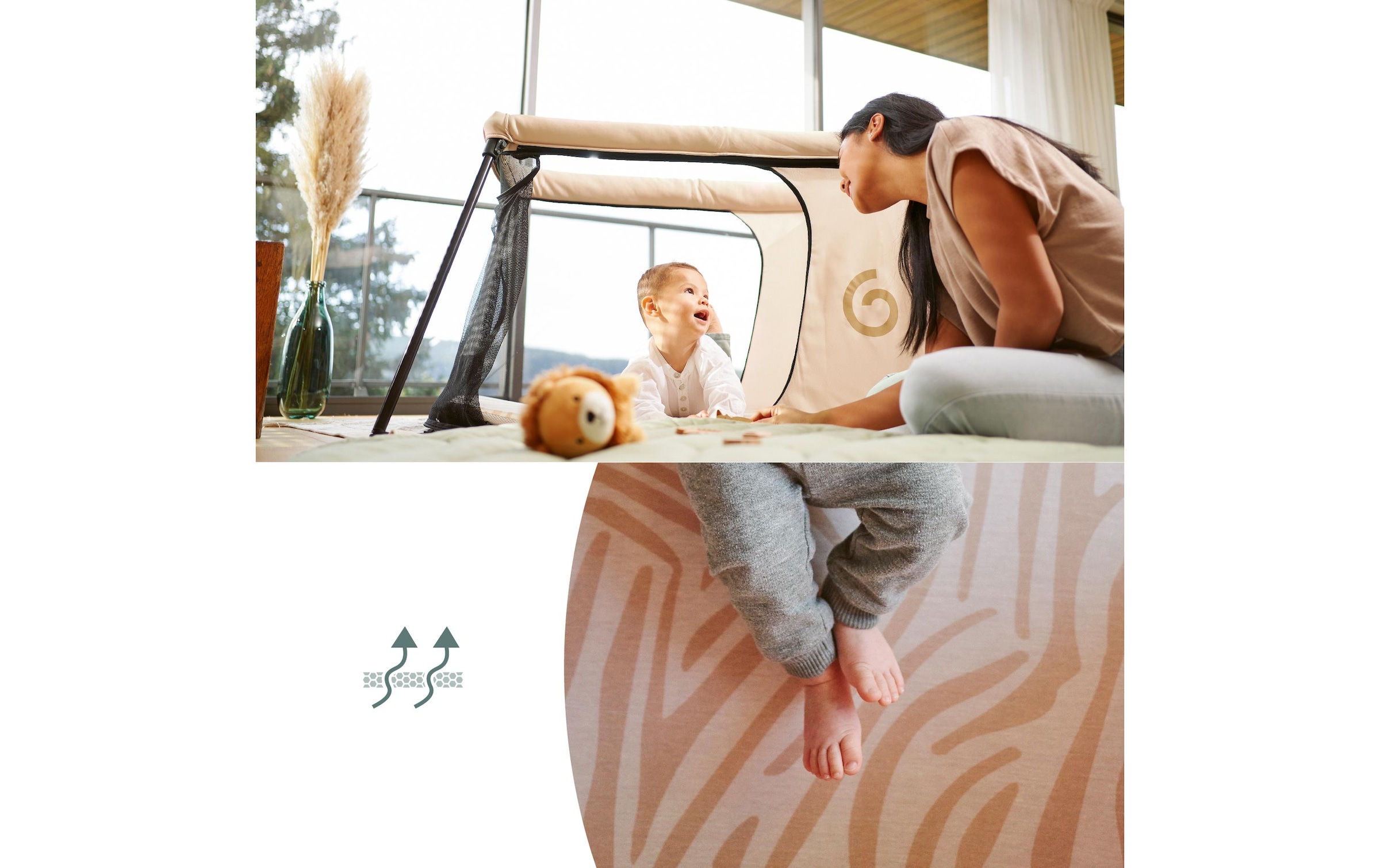 BABYMOOV Baby-Reisebett »Moov & Sleep Sandstone«